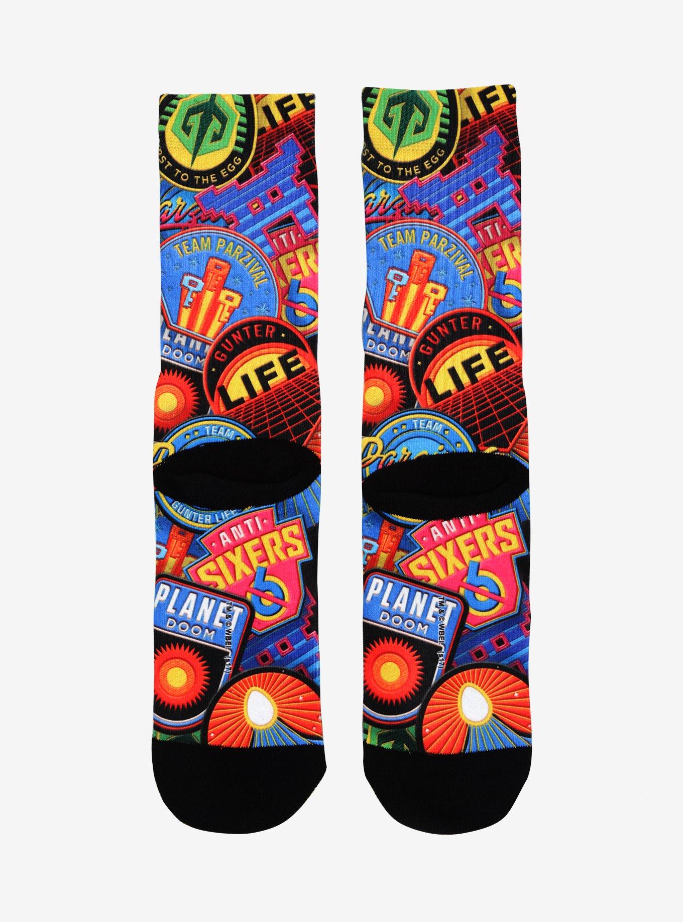 Ready Player One Sublimation Crew Socks, , alternate