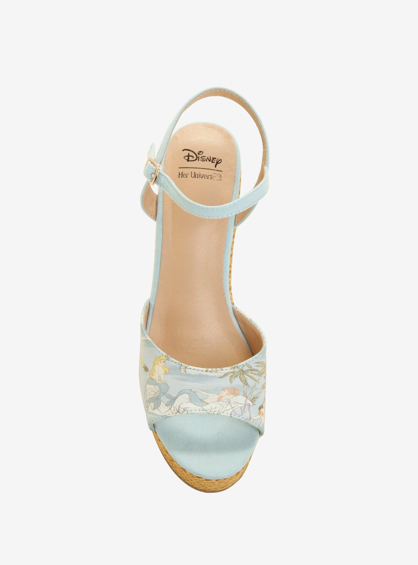 Her Universe Disney Peter Pan Mermaid Lagoon Wedge Heels, , alternate