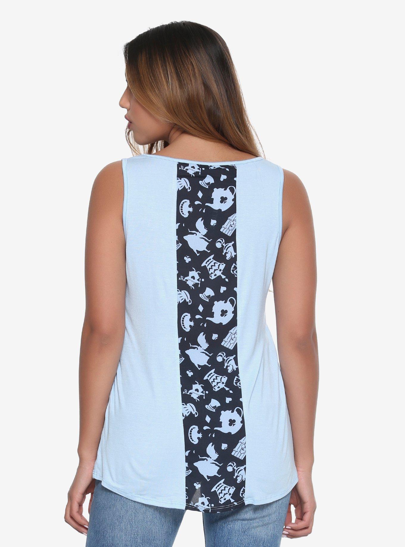 Disney Alice In Wonderland Always Curious Girls Tank Top, BLACK, alternate