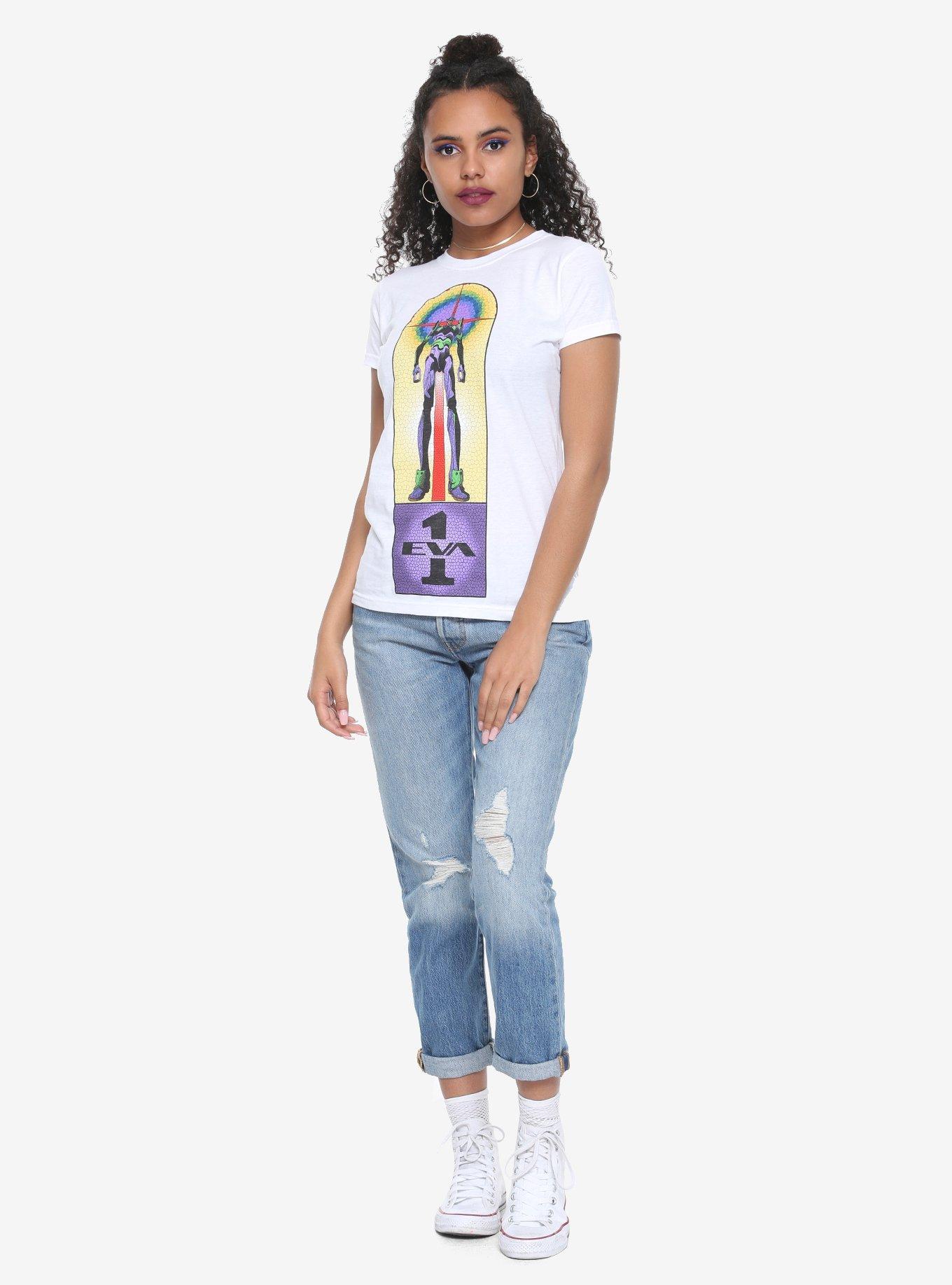 Neon Genesis Evangelion Stained Glass Girls T-Shirt | Hot Topic