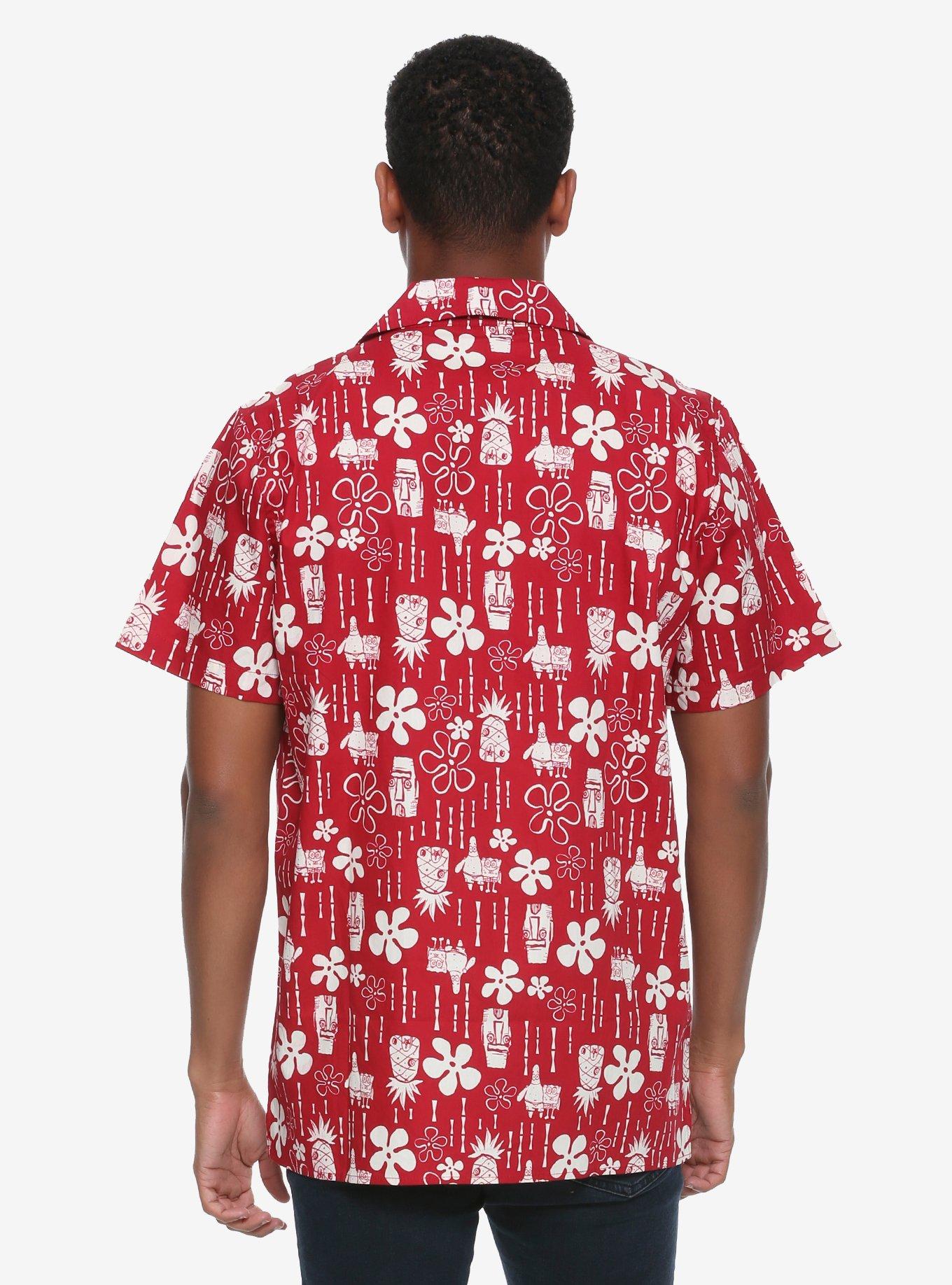 SpongeBob SquarePants Tropical Woven Button-Up - BoxLunch Exclusive, , alternate