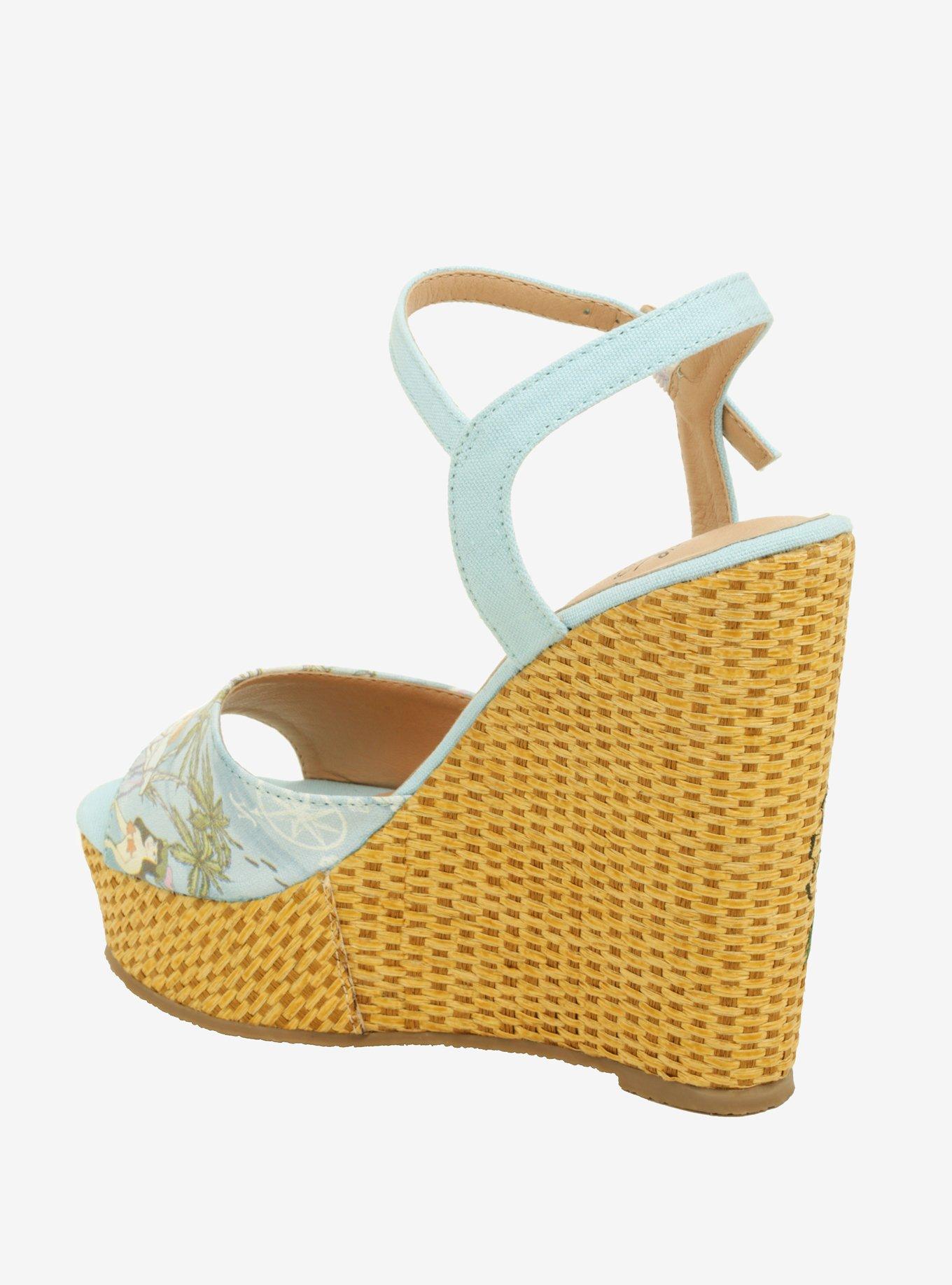 Disney Peter Pan Mermaid Lagoon Wedge Heels, , alternate