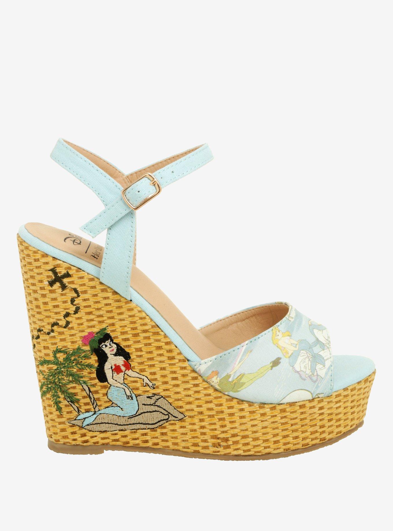 Disney Peter Pan Mermaid Lagoon Wedge Heels, , alternate