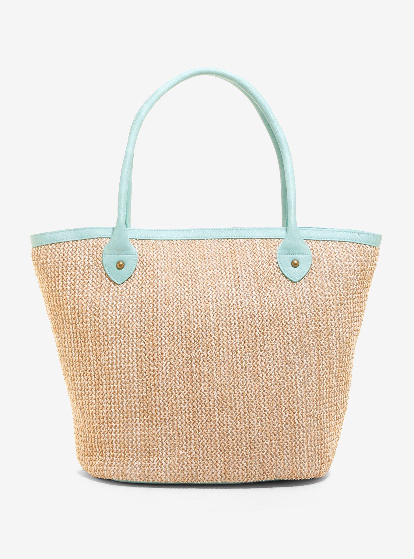 Disney Peter Pan Mermaid Lagoon Straw Tote Bag, , alternate