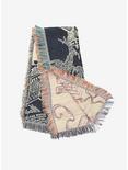 Harry Potter Marauder's Map Black Woven Tapestry Throw Blanket, , alternate