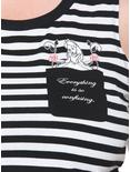 Her Universe Disney Alice In Wonderland Striped Tie-Front Girls Tank Top Plus Size, , alternate