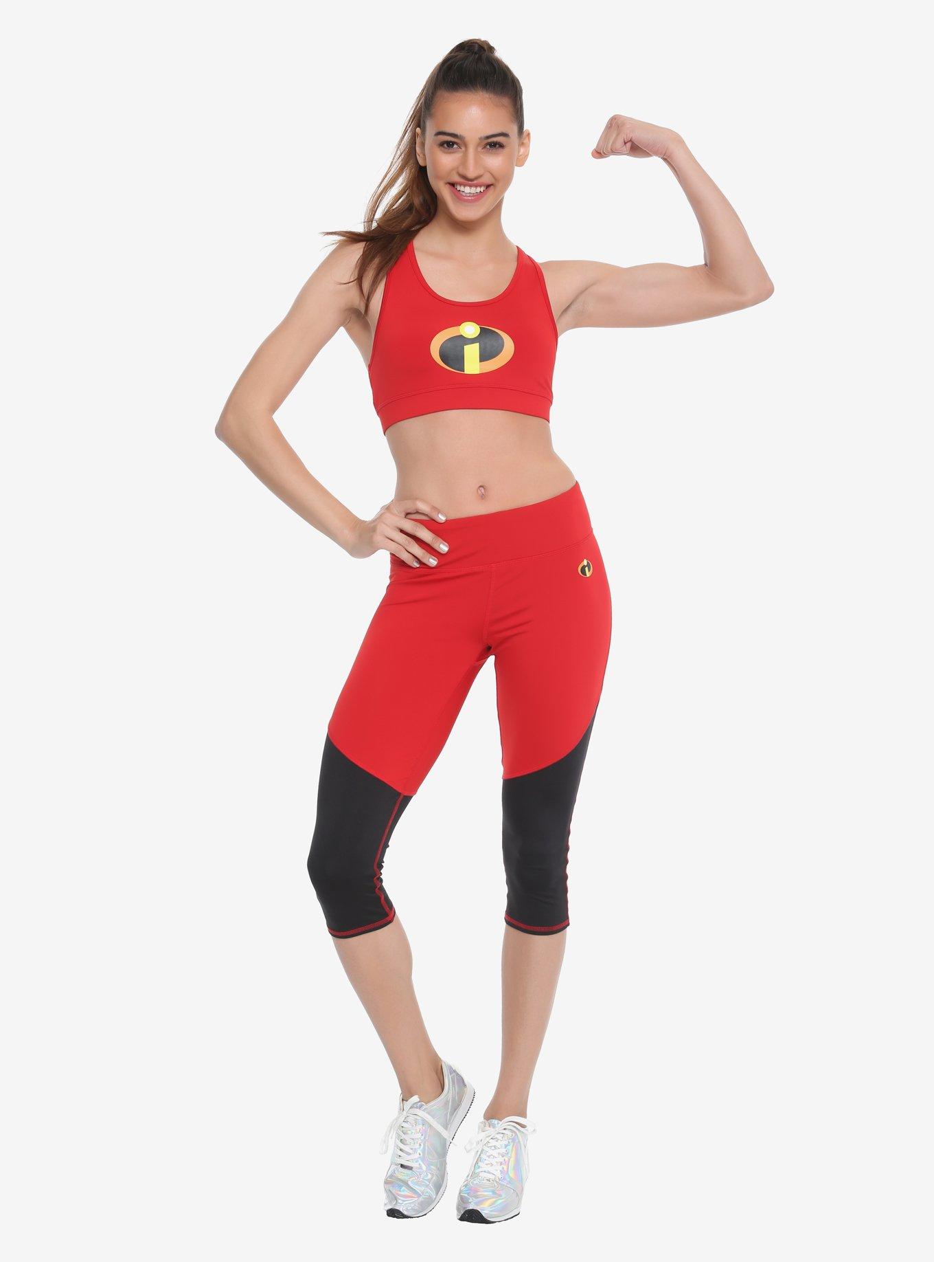 Her Universe Disney Pixar The Incredibles Active Pants, RED, alternate