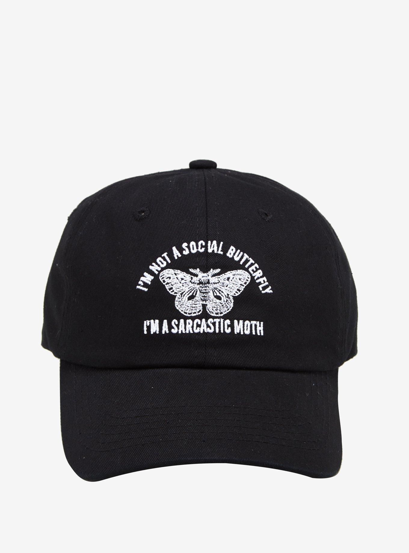 Sarcastic Moth Dad Cap, , alternate