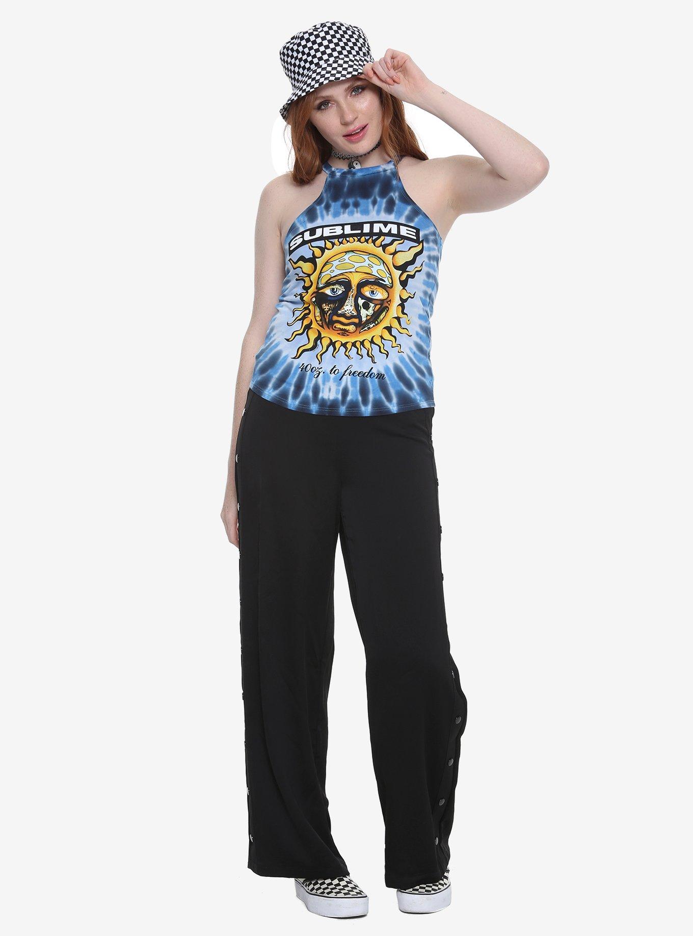 Sublime High Neck Tie Dye Girls Tank Top, , alternate