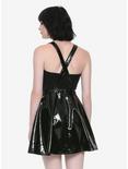 Black Faux Leather Skirtalls, , alternate