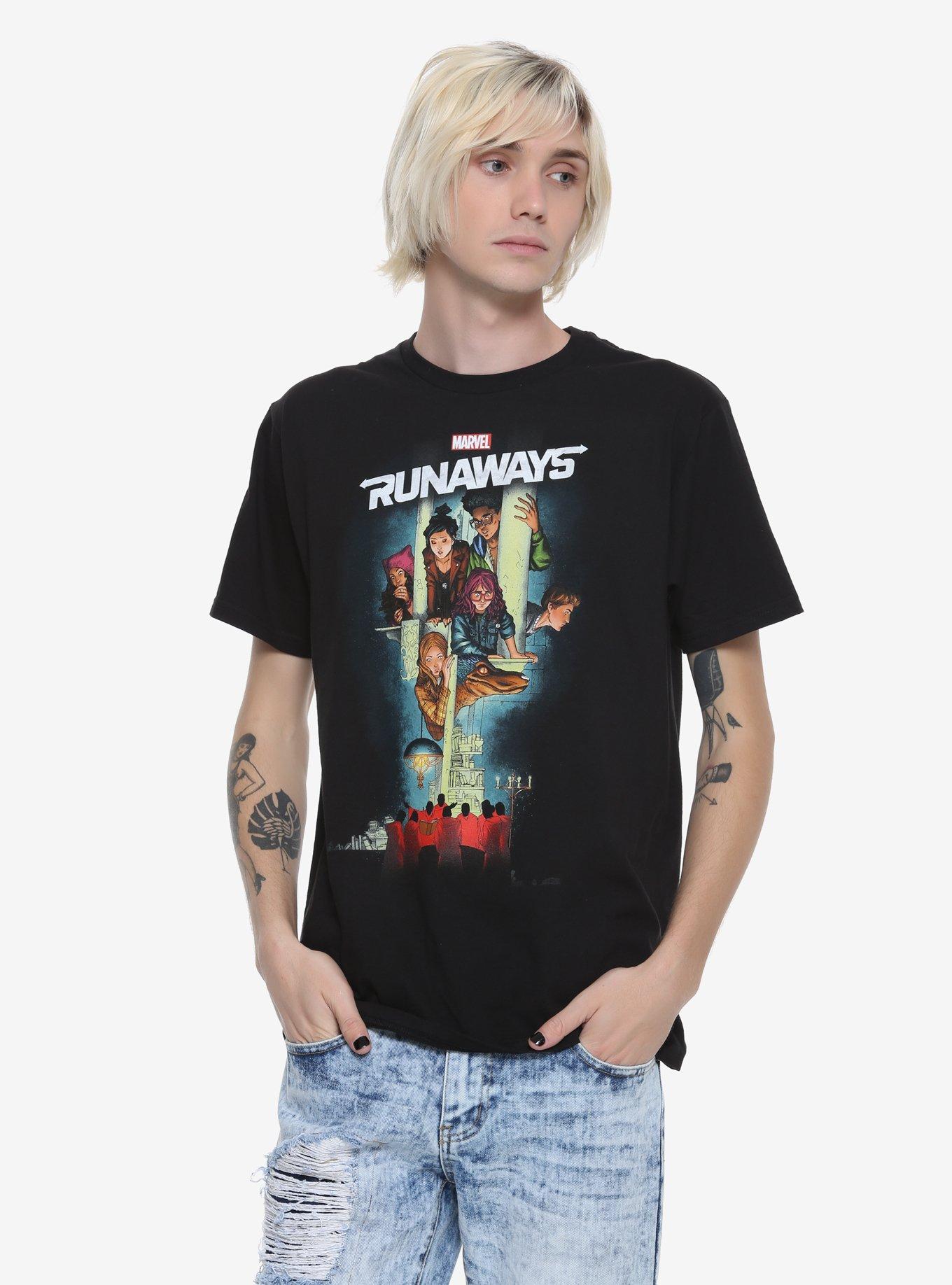 Marvel Runaways Poster T-Shirt, , alternate