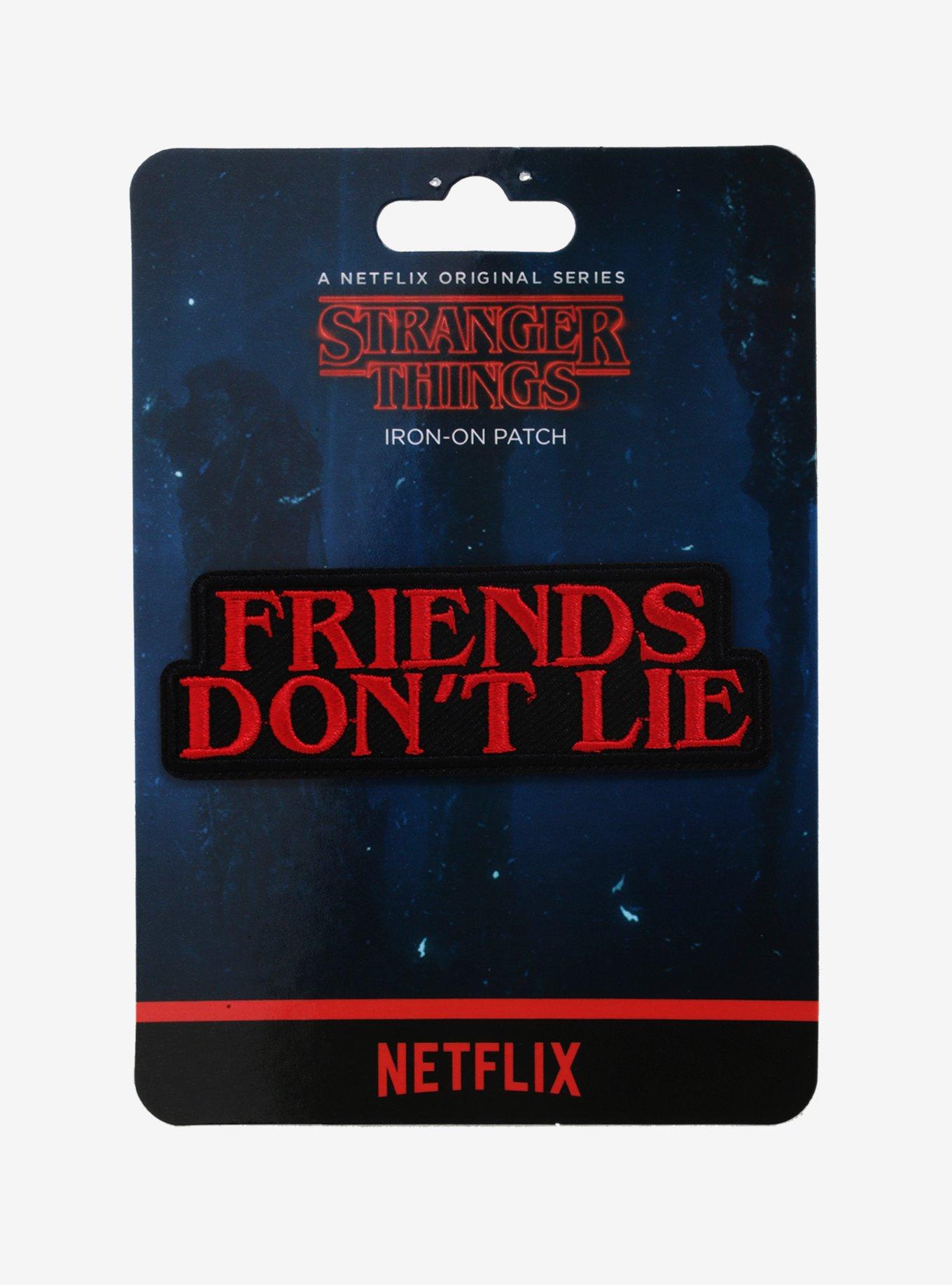 Stranger Things Friends Don't Lie Patch, , alternate