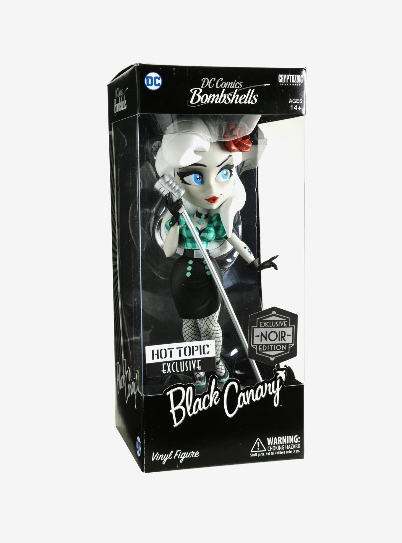 DC Comics Bombshells Black Canary Noir Edition Vinyl Figure Hot Topic Exclusive, , alternate