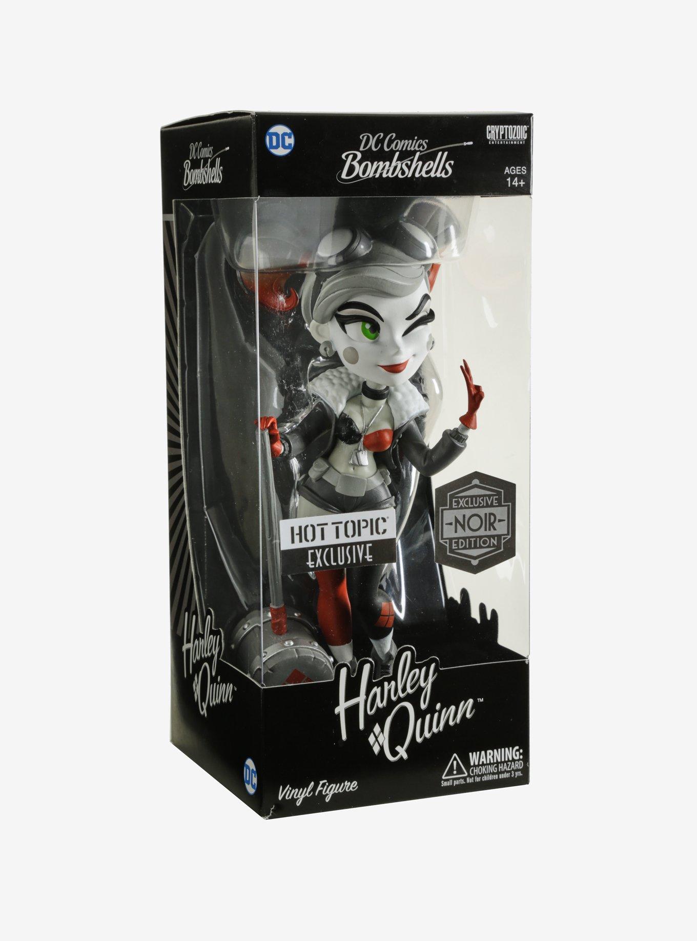 DC Comics Bombshells Harley Quinn Noir Edition Vinyl Figure Hot Topic Exclusive, , alternate