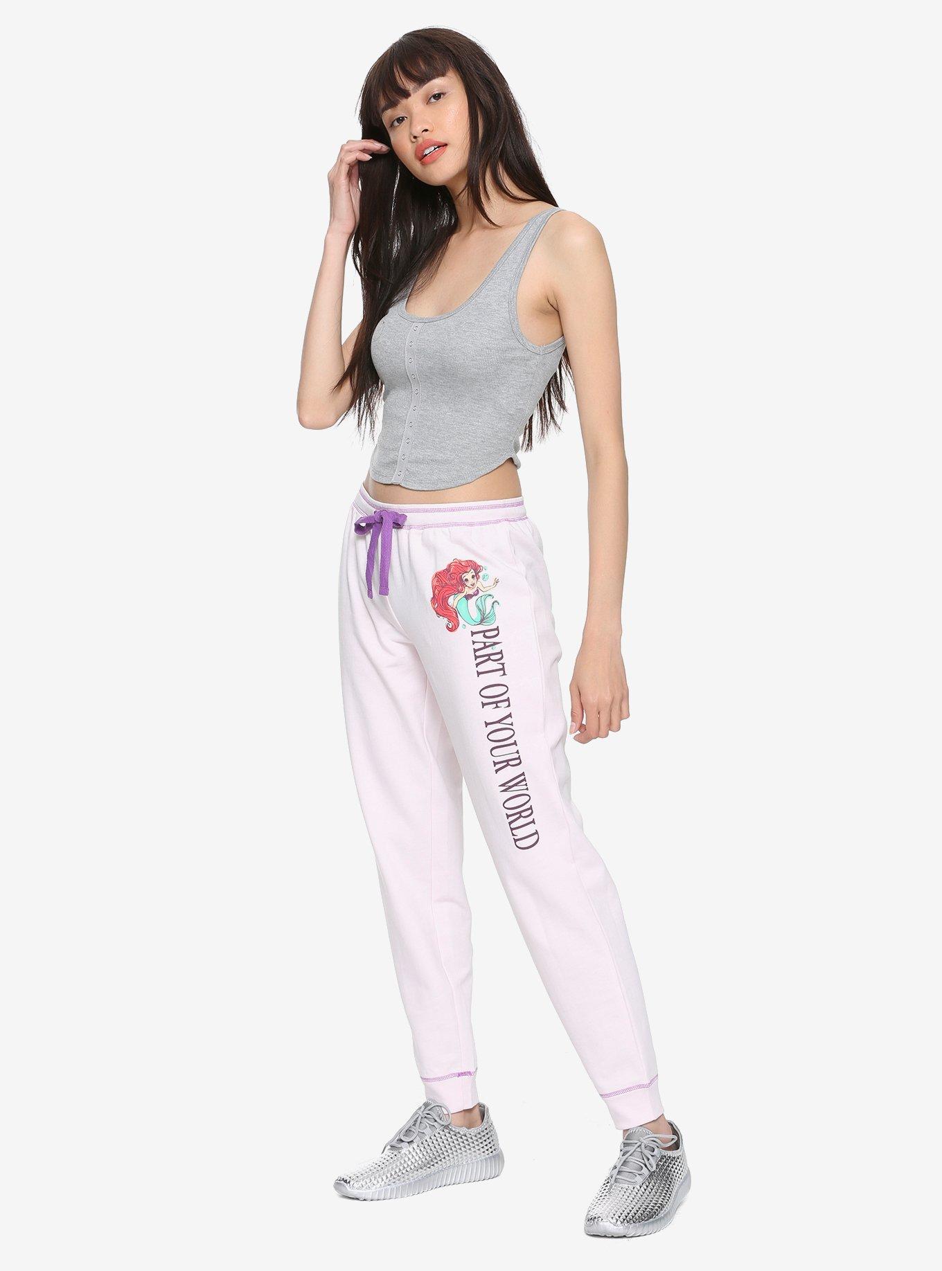 Disney The Little Mermaid Ariel Girls Jogger Pants, , alternate