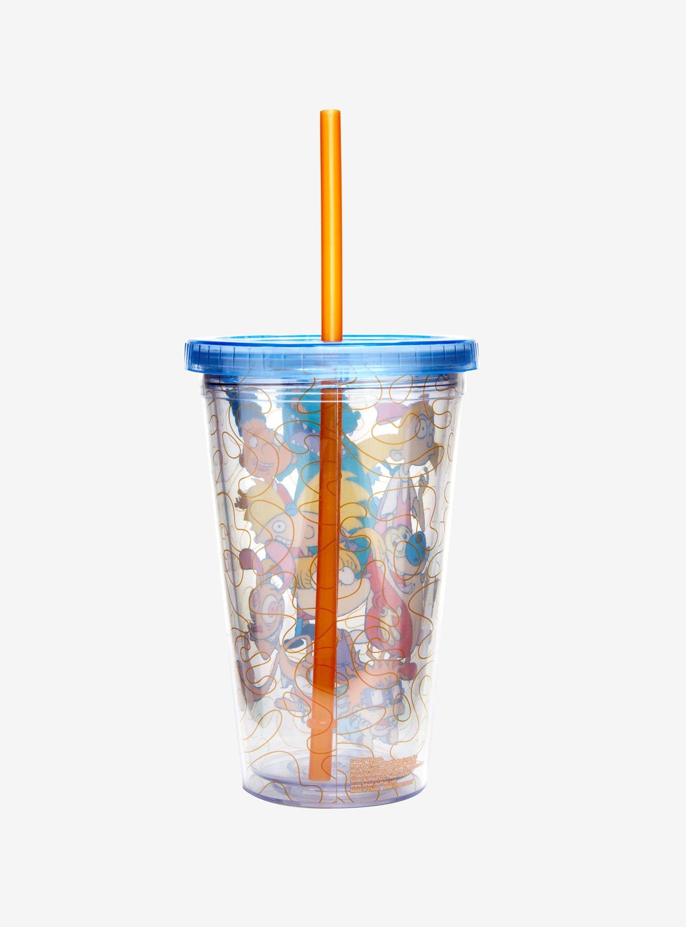 Nickelodeon Retro Characters Acrylic Straw Cup, , alternate