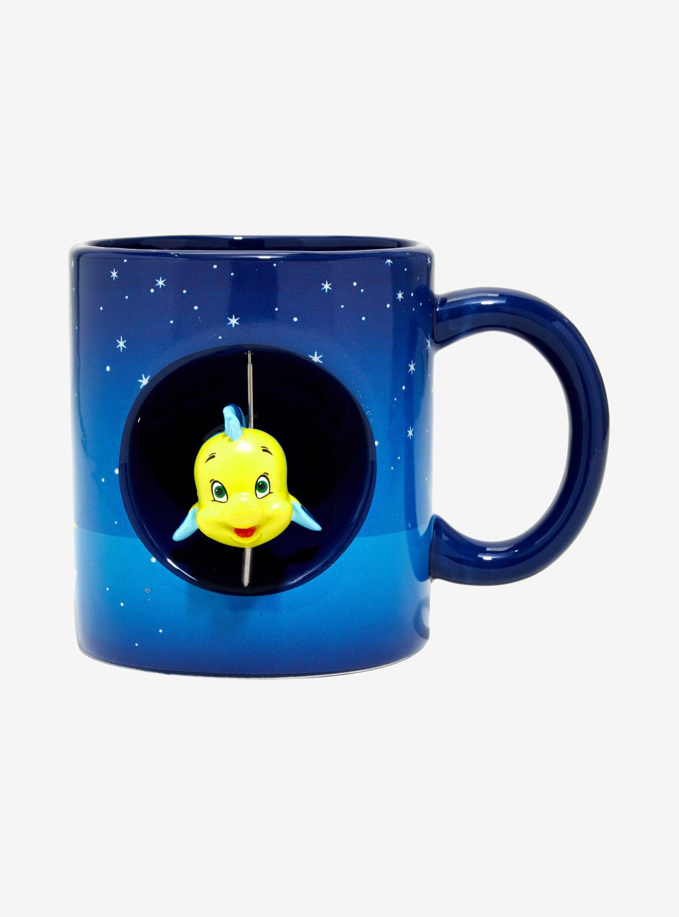 Disney The Little Mermaid Flounder Spinner Mug, , alternate