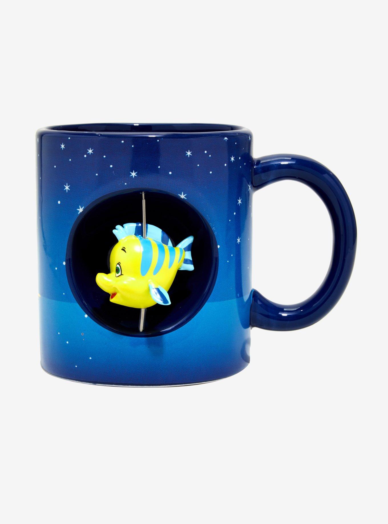 Disney The Little Mermaid Flounder Spinner Mug, , alternate