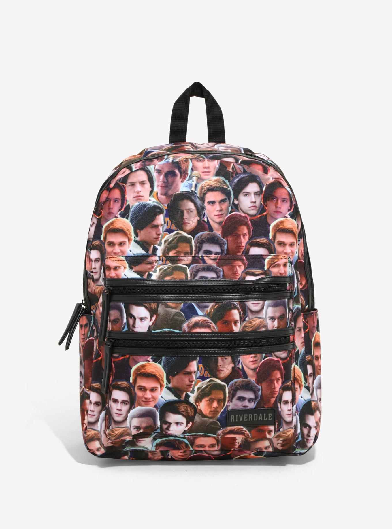 Riverdale Archie & Jughead Double Zipper Pocket Backpack Hot Topic Exclusive, , alternate