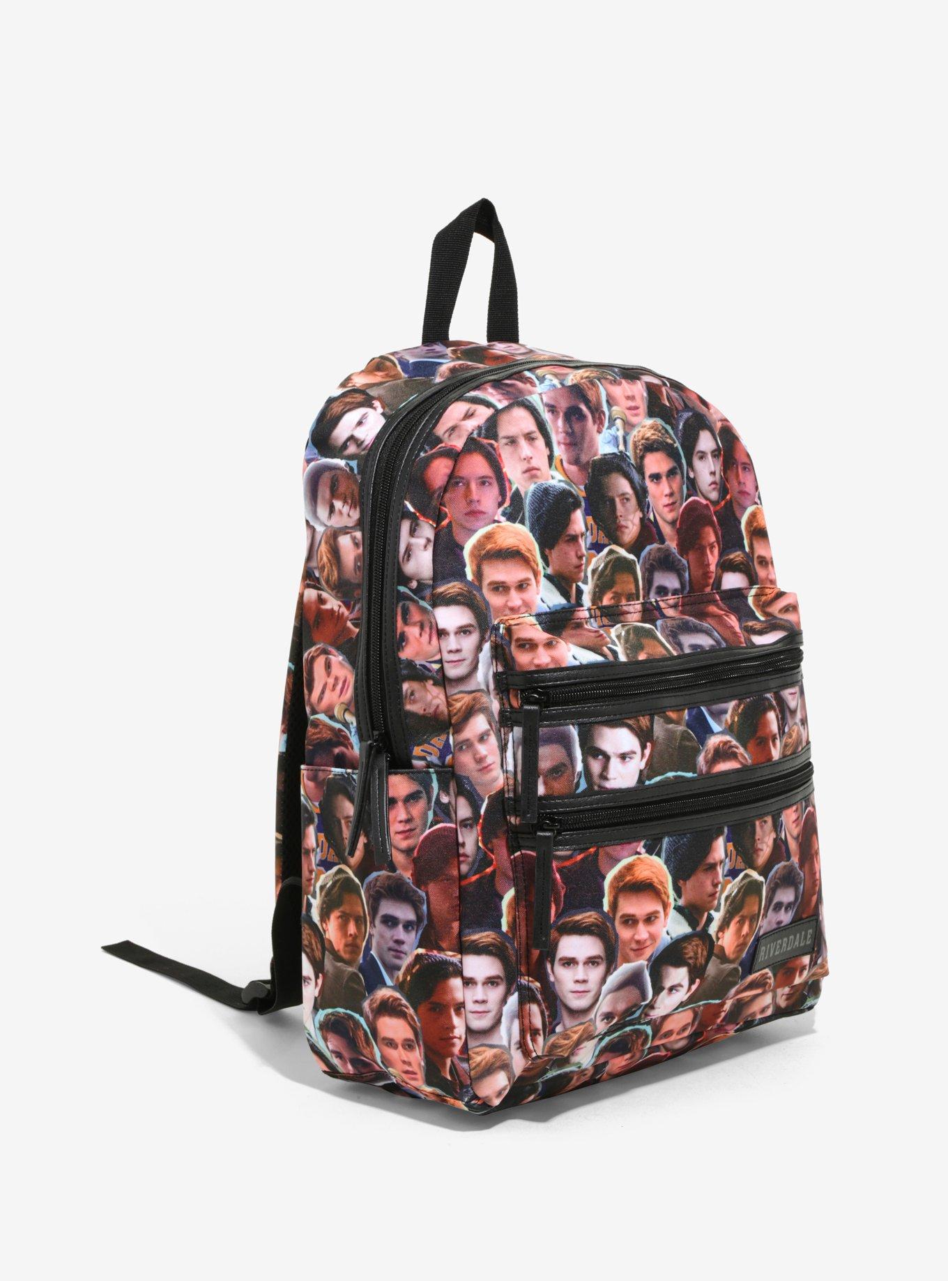 Riverdale Archie & Jughead Double Zipper Pocket Backpack Hot Topic Exclusive, , alternate