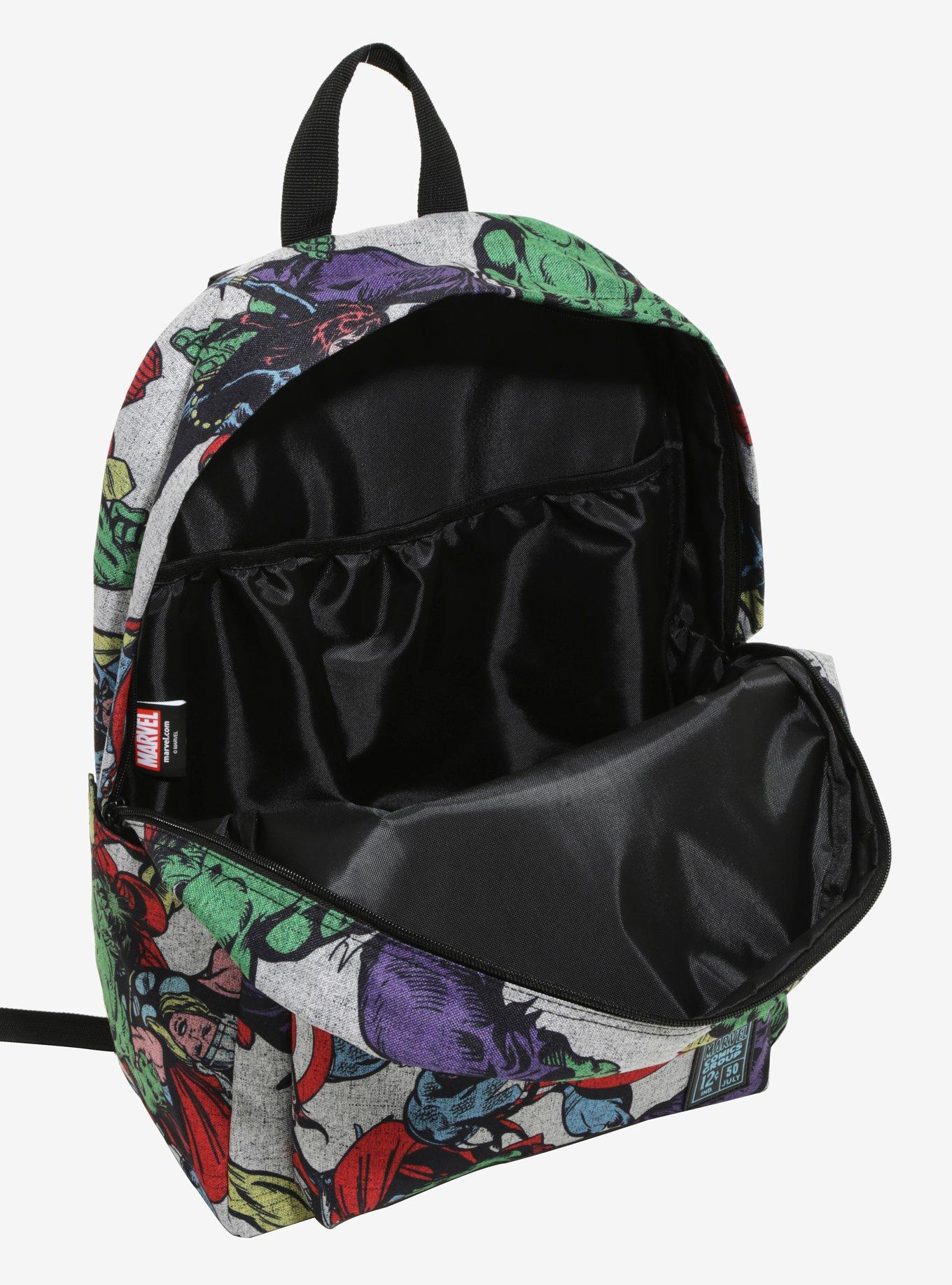 Marvel Avengers Comic Print Backpack, , alternate