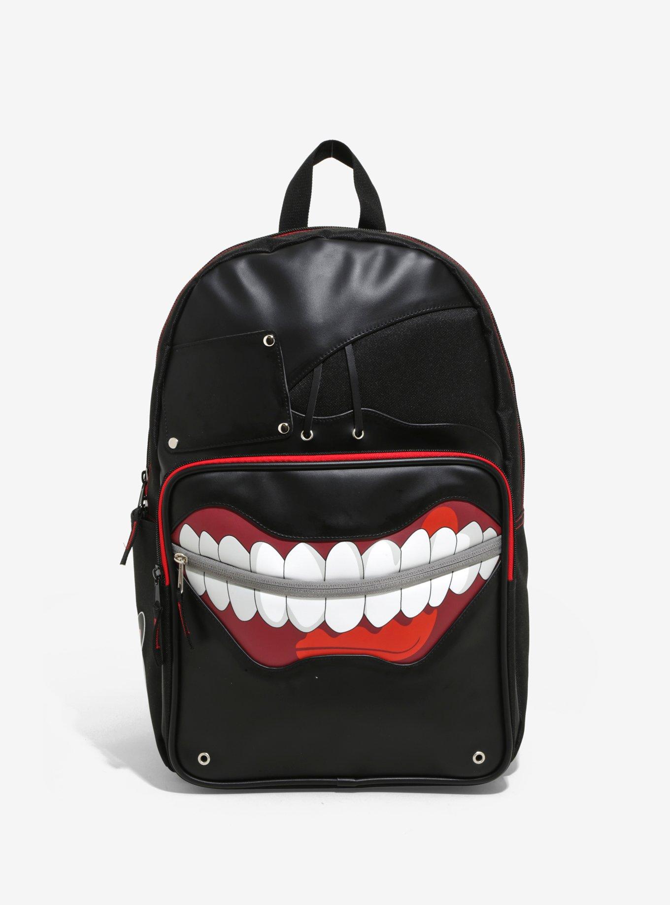 Tokyo Ghoul Ken Kaneki Mask Faux Leather Backpack, , alternate