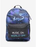 Music On World Off Galaxy Backpack, , alternate