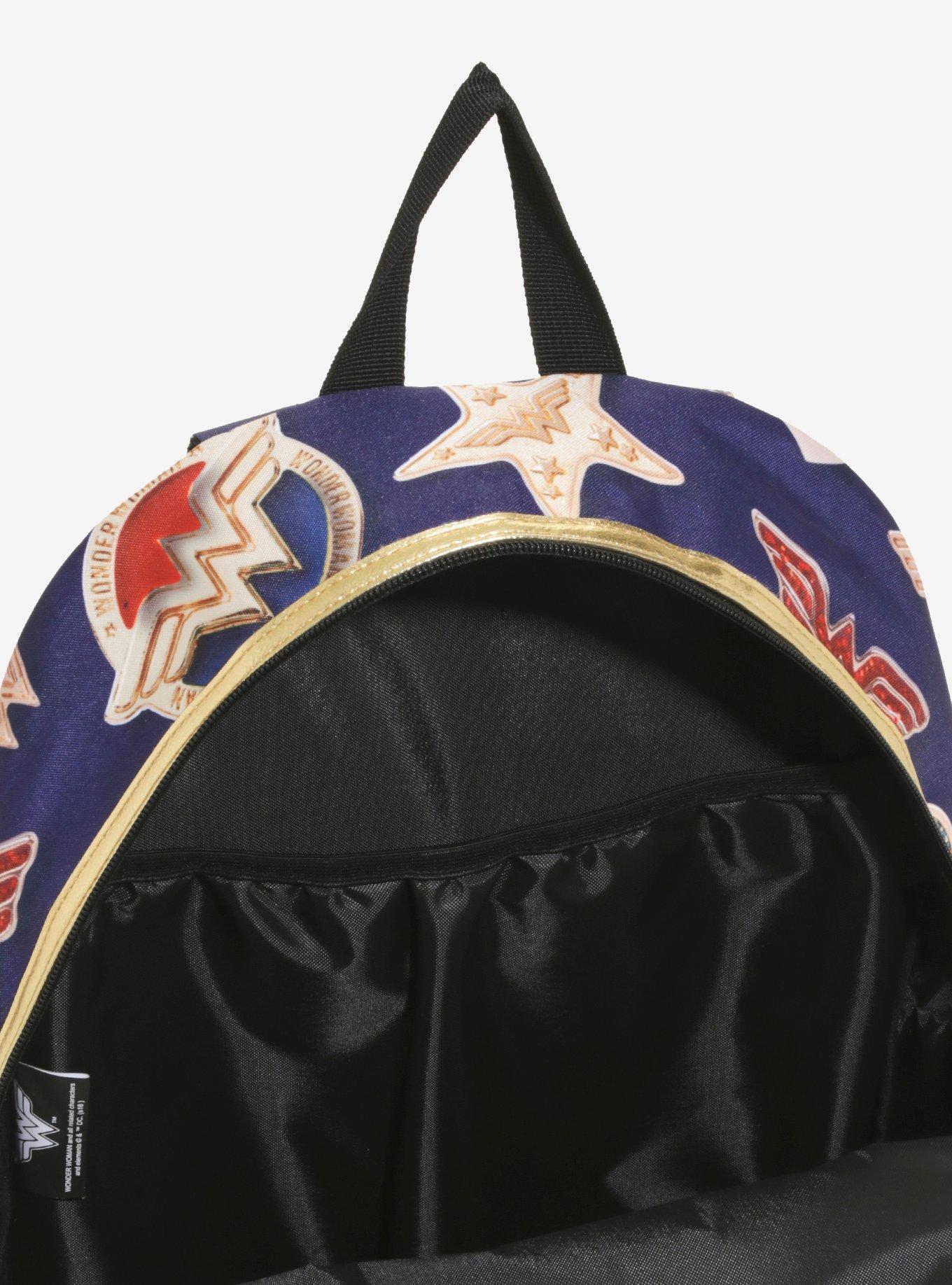 DC Comics Wonder Woman Double Zipper Pocket Backpack, , alternate