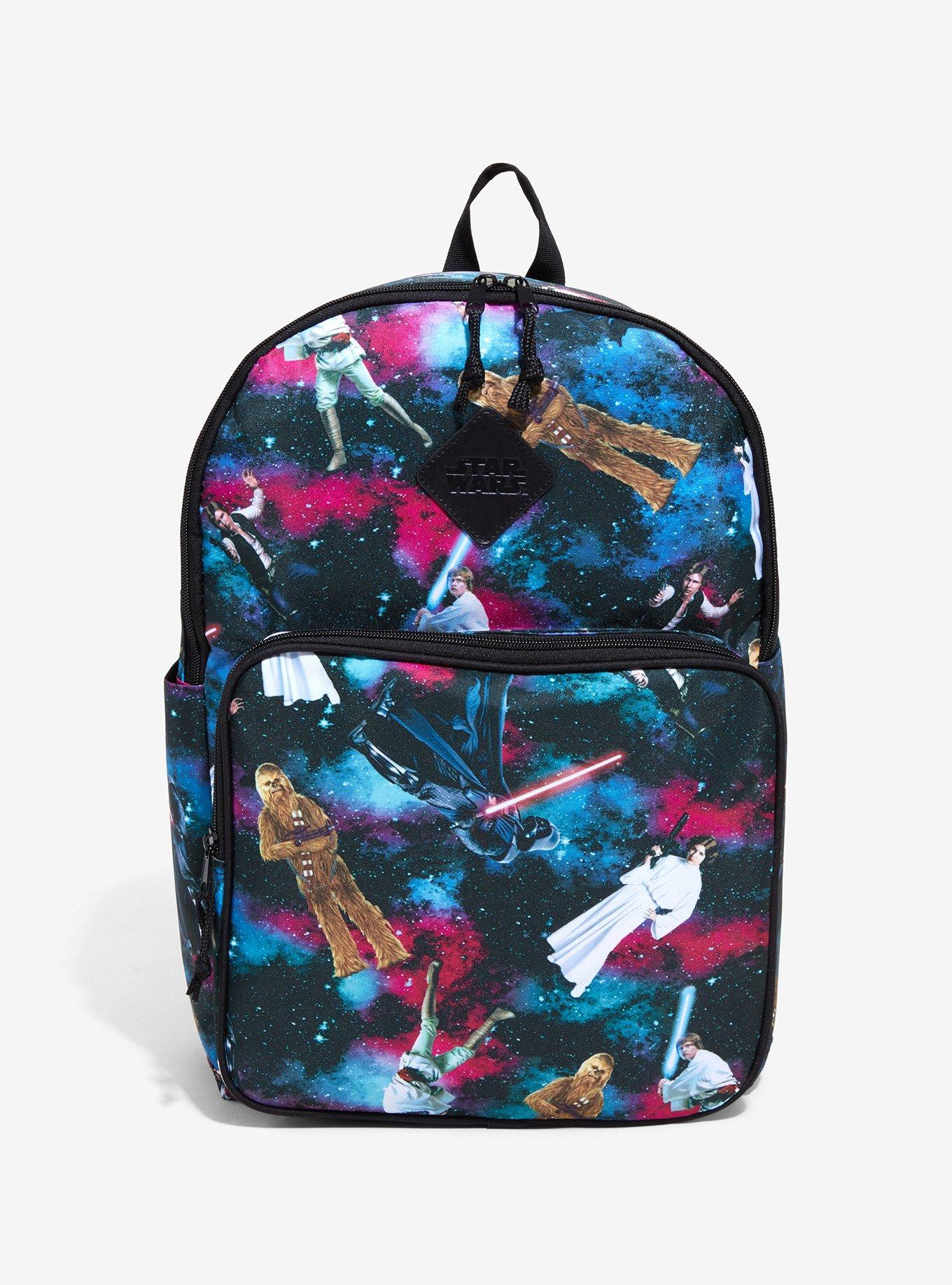 Star Wars Characters Galaxy Print Backpack, , alternate