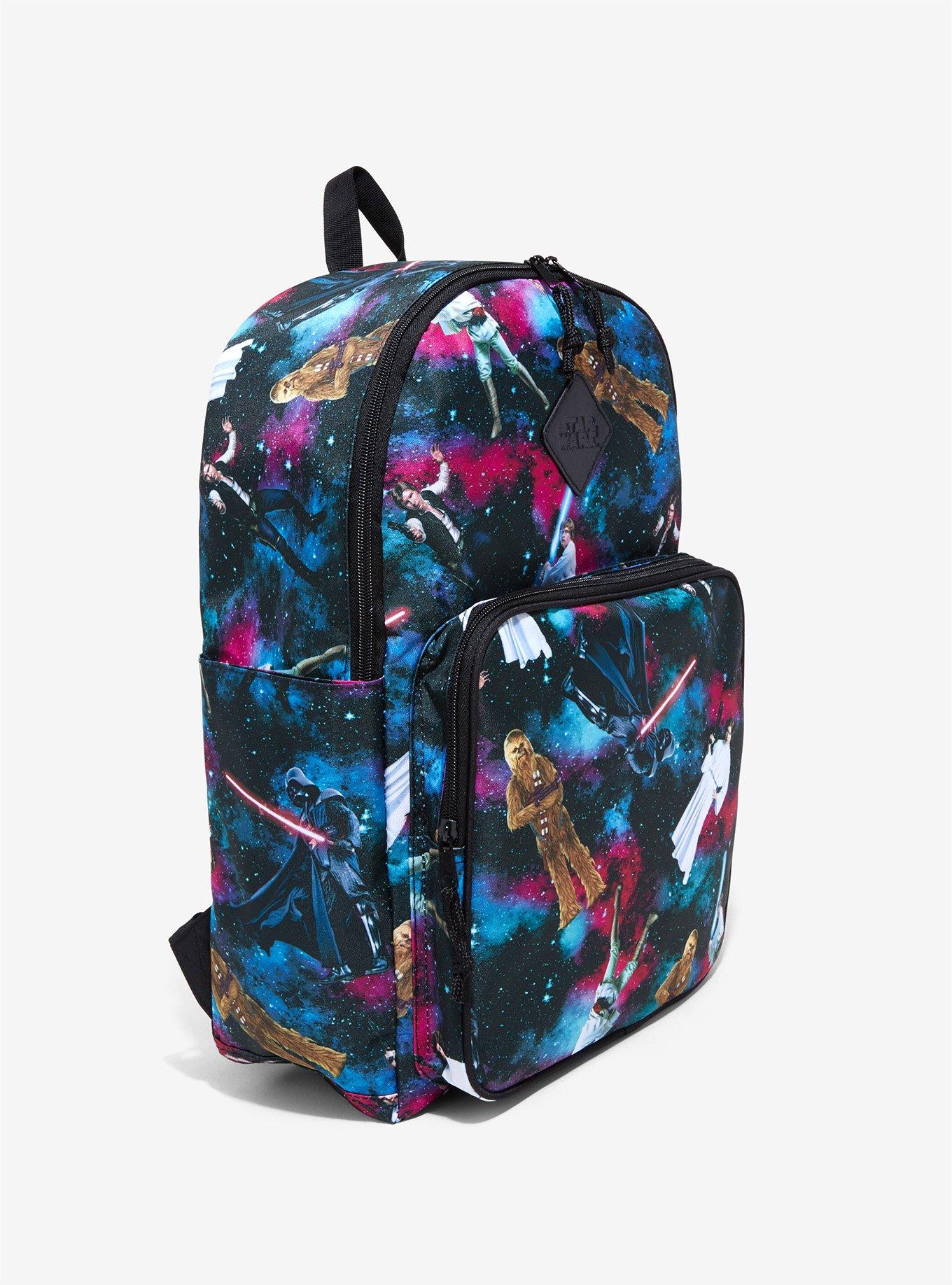 Star Wars Characters Galaxy Print Backpack, , alternate