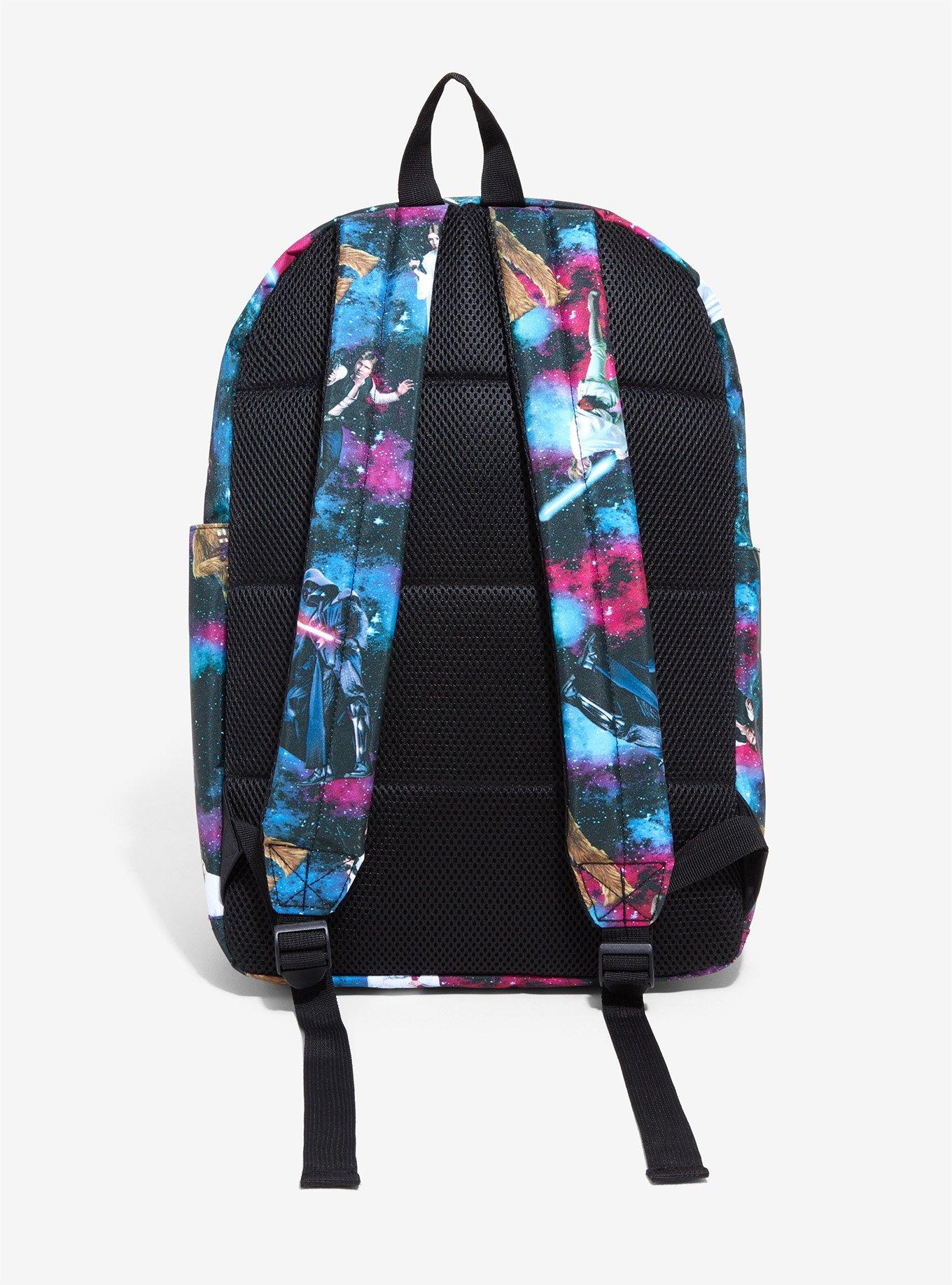 Star Wars Characters Galaxy Print Backpack, , alternate