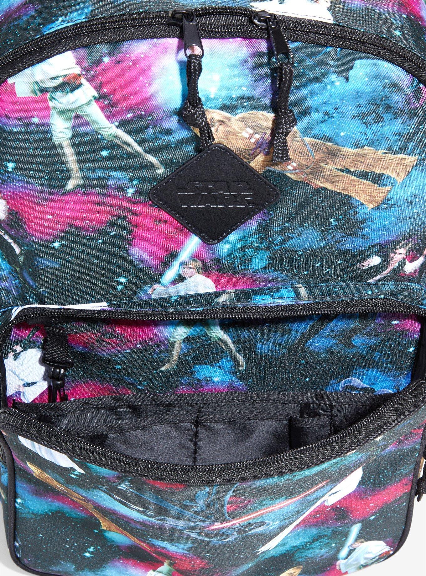 Star Wars Characters Galaxy Print Backpack, , alternate