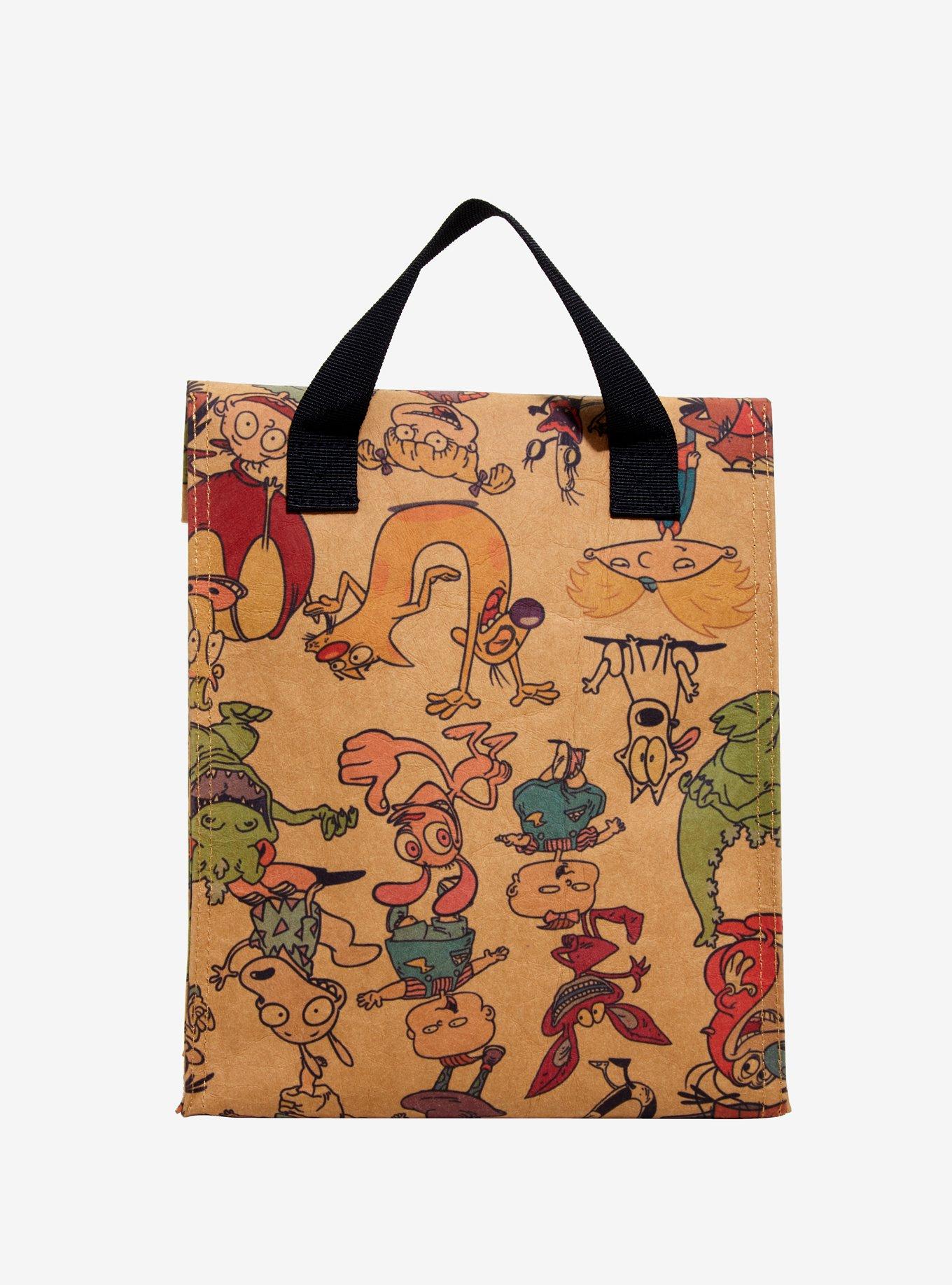 Nickelodeon Retro Characters Insulated Lunch Sack, , alternate