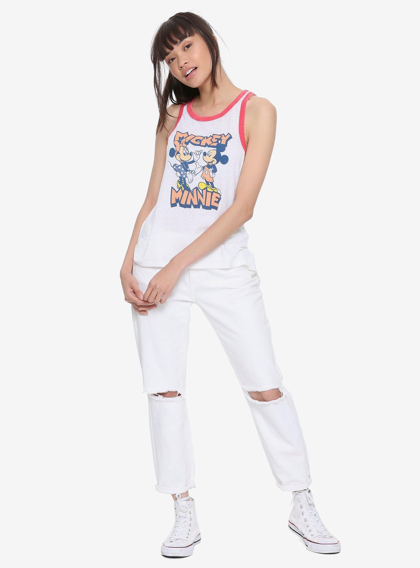 Disney Mickey Mouse & Minnie Mouse Girls Ringer Tank Top, , alternate