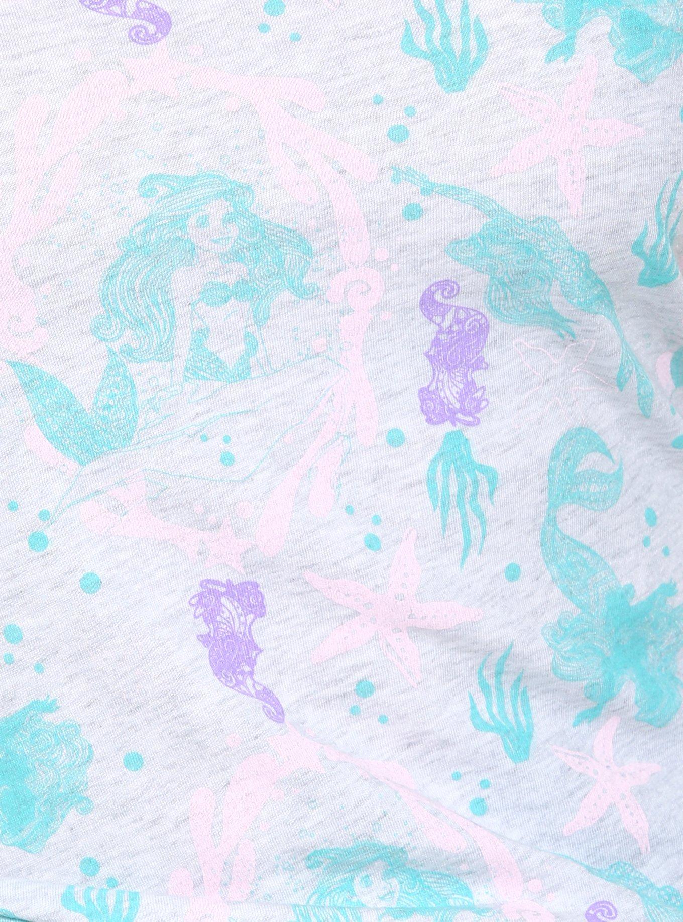 Disney The Little Mermaid Ariel Intricate Allover Print Girls Tank Top, MULTI, alternate
