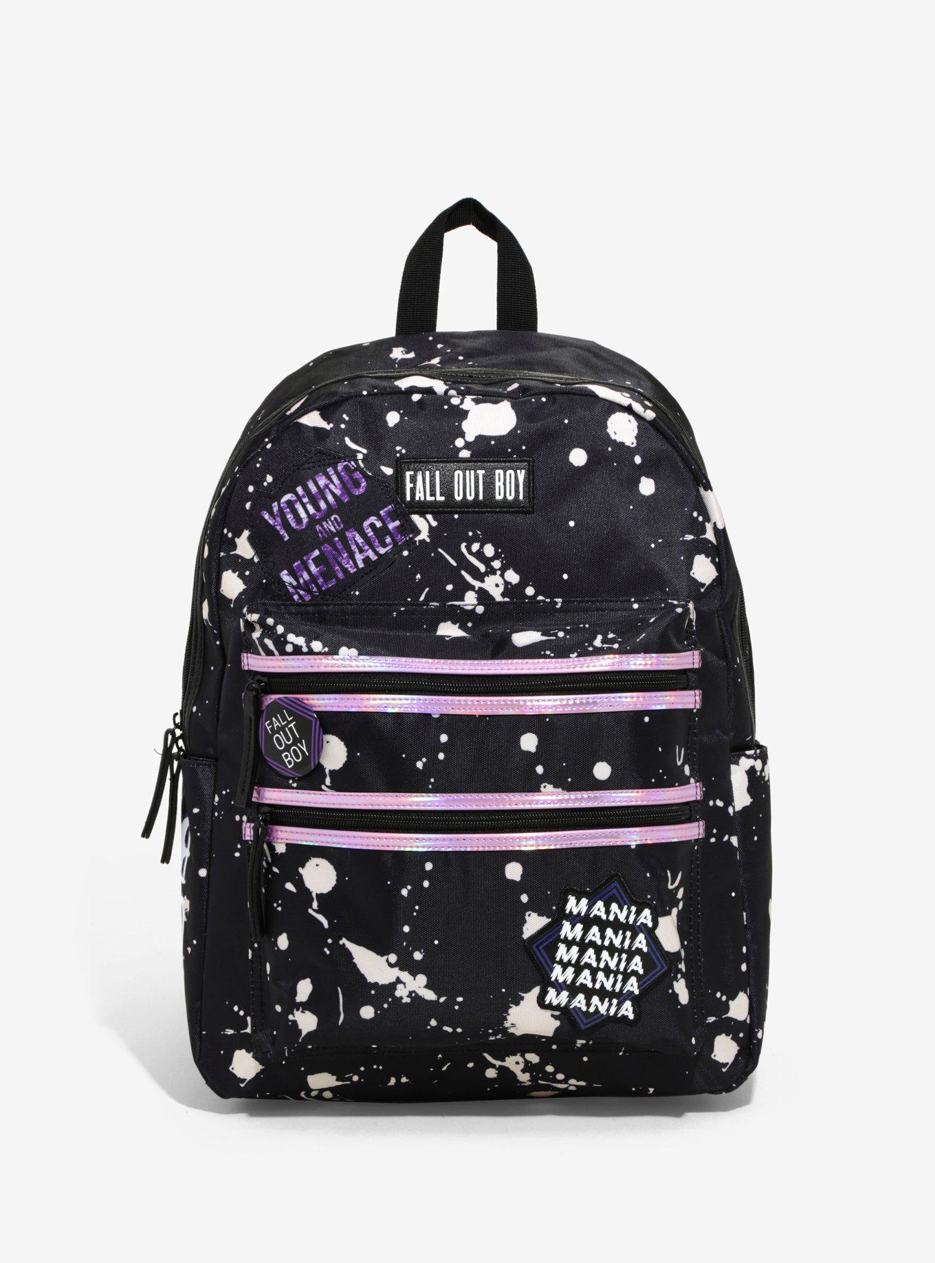 Fall Out Boy Paint Splatter Backpack, , alternate