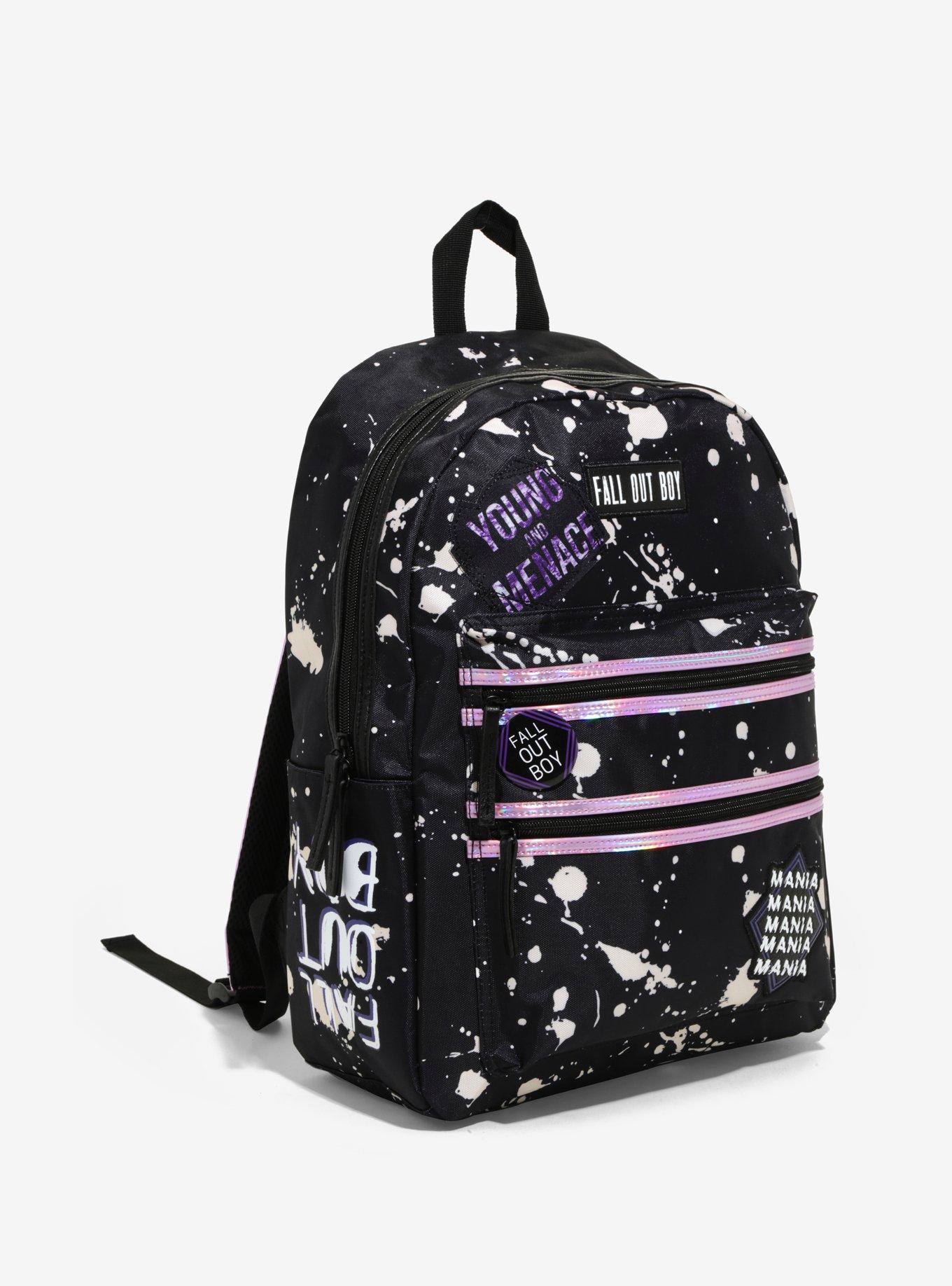 Fall Out Boy Paint Splatter Backpack, , alternate