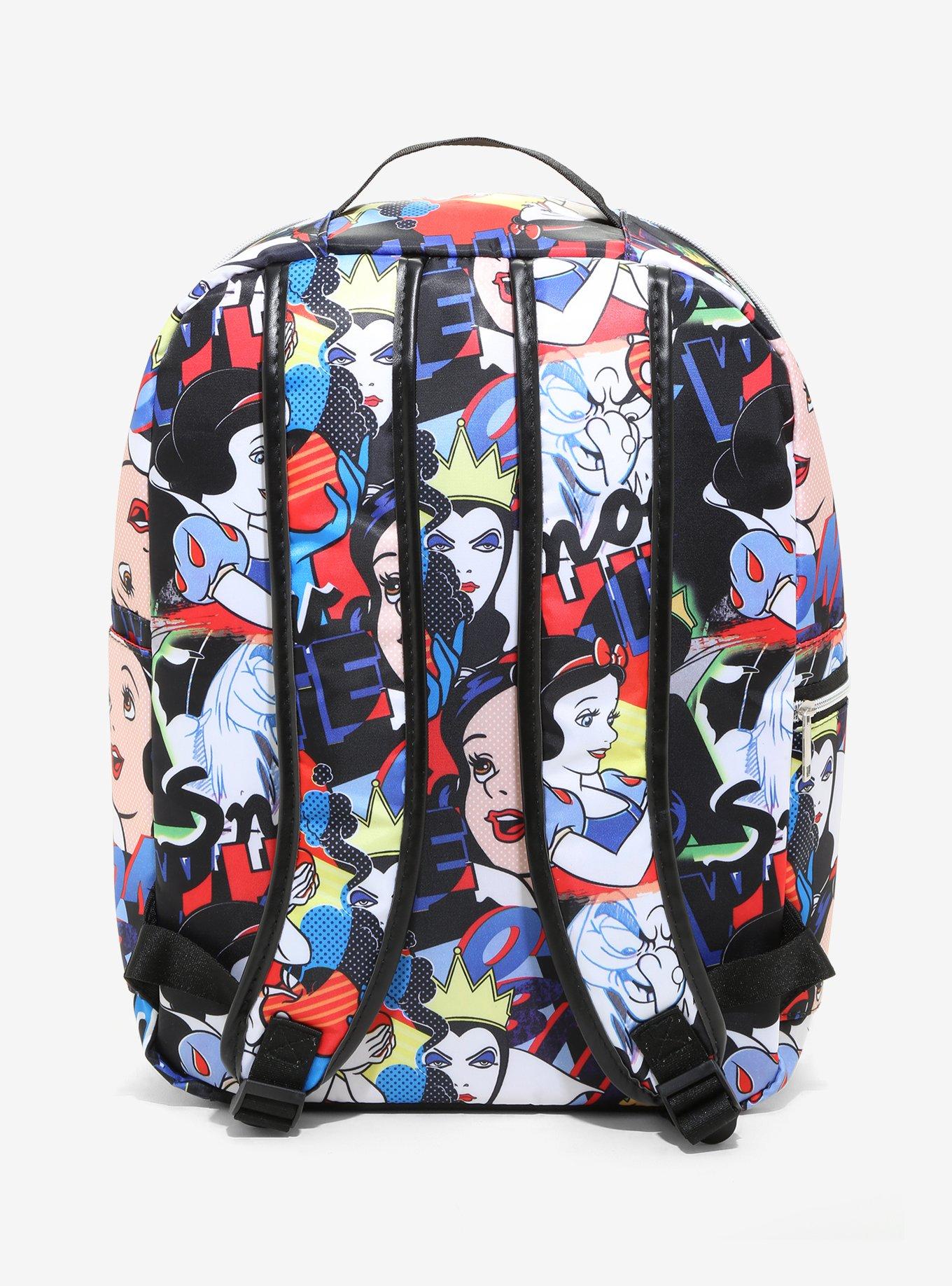 Disney Snow White And The Seven Dwarfs Allover Print Backpack, , alternate
