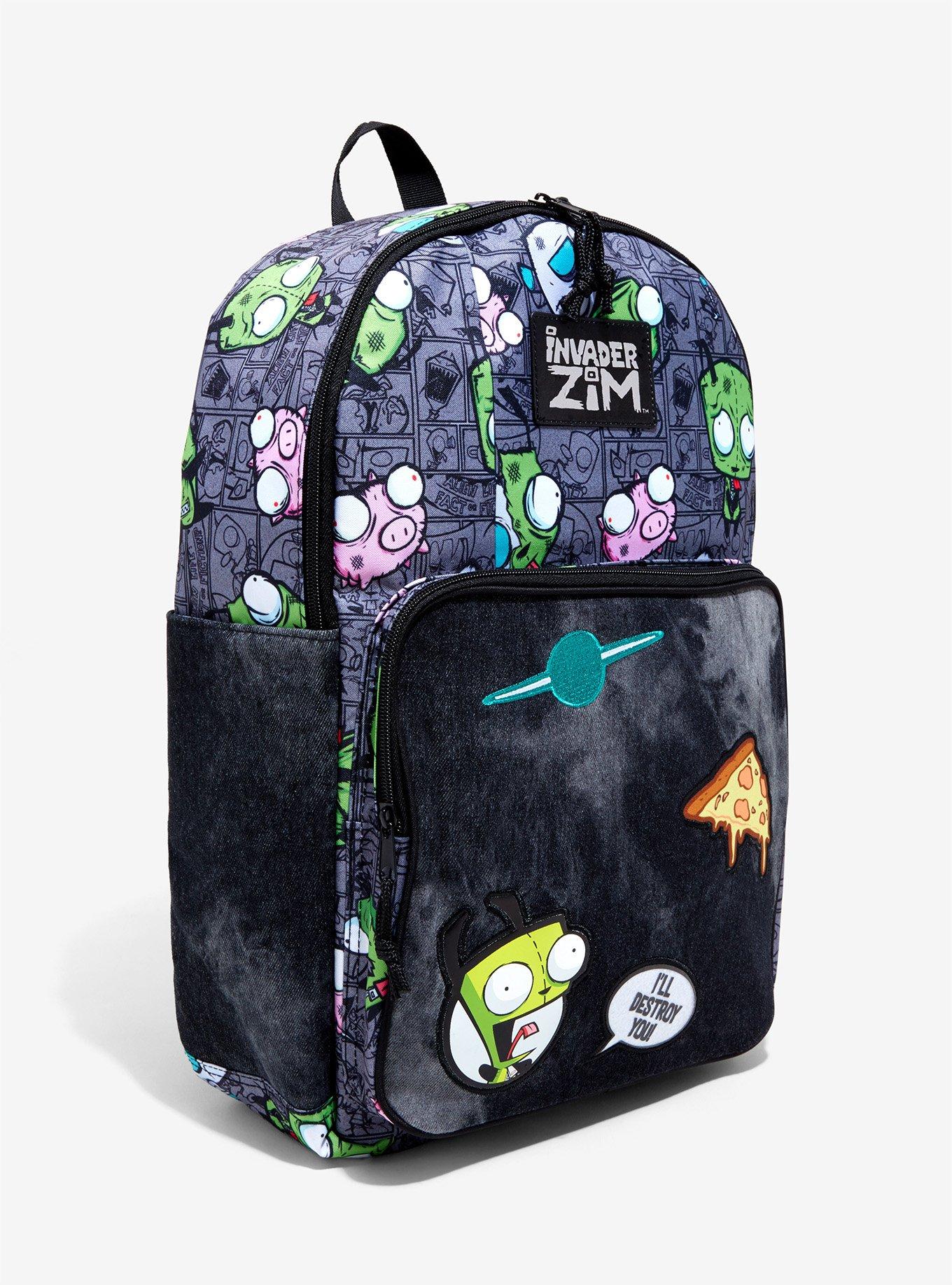 Invader Zim Patch Backpack, , alternate