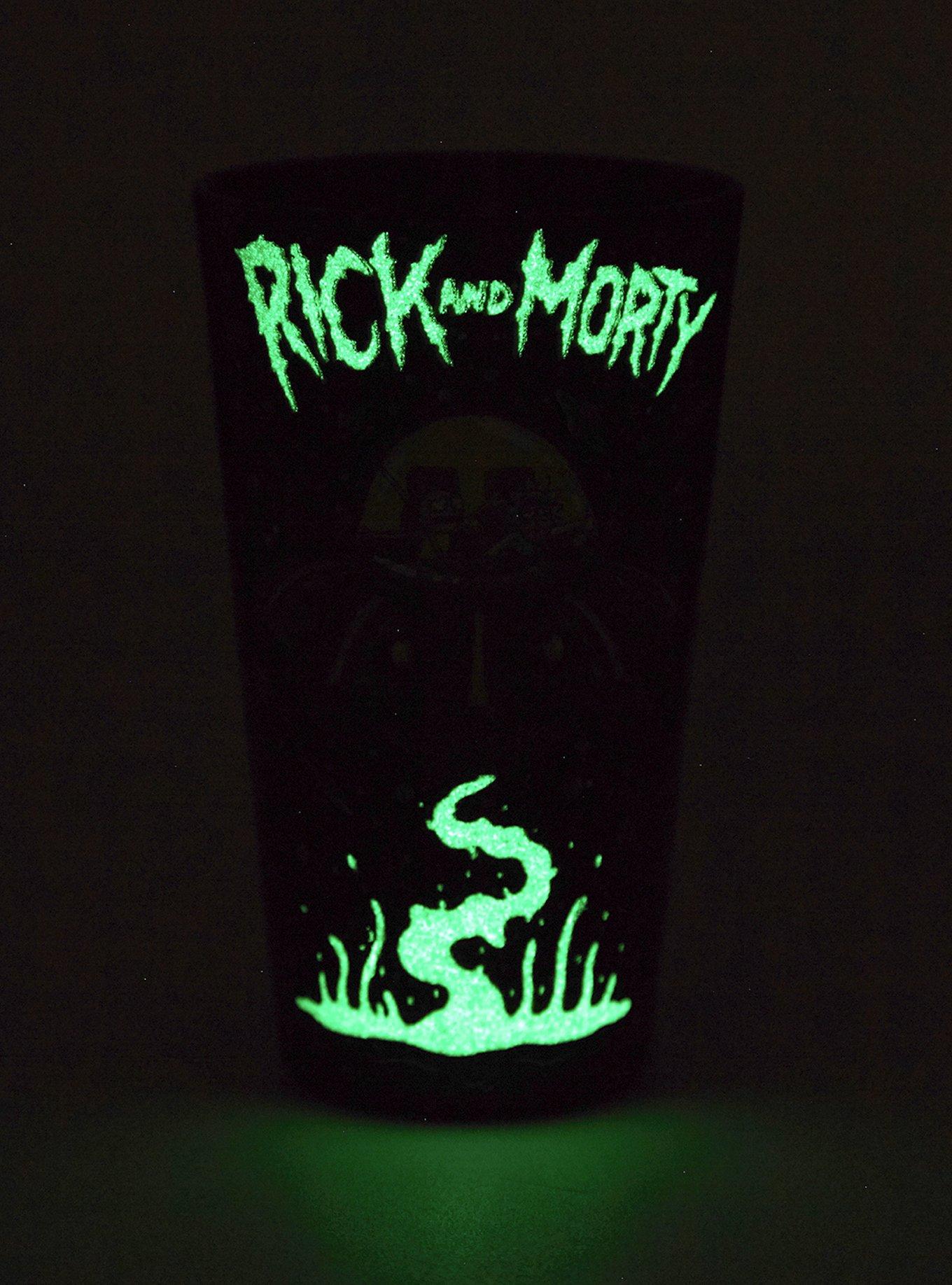 Rick And Morty Space Ship Glow-In-The-Dark Pint Glass, , alternate