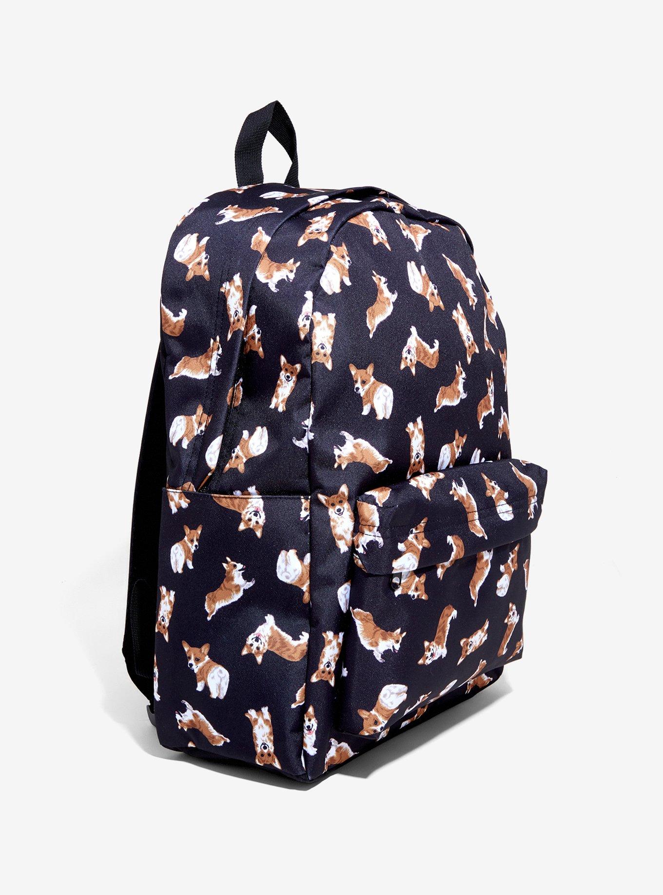 Corgi Print Backpack, , alternate