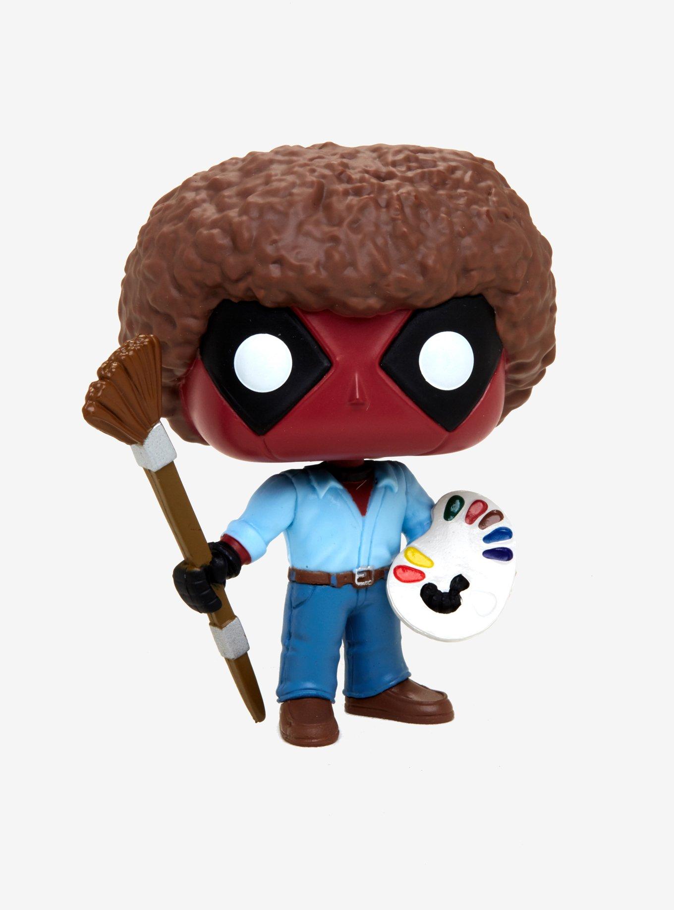 Funko Pop! Marvel Deadpool As Bob Ross Vinyl Figure, , alternate