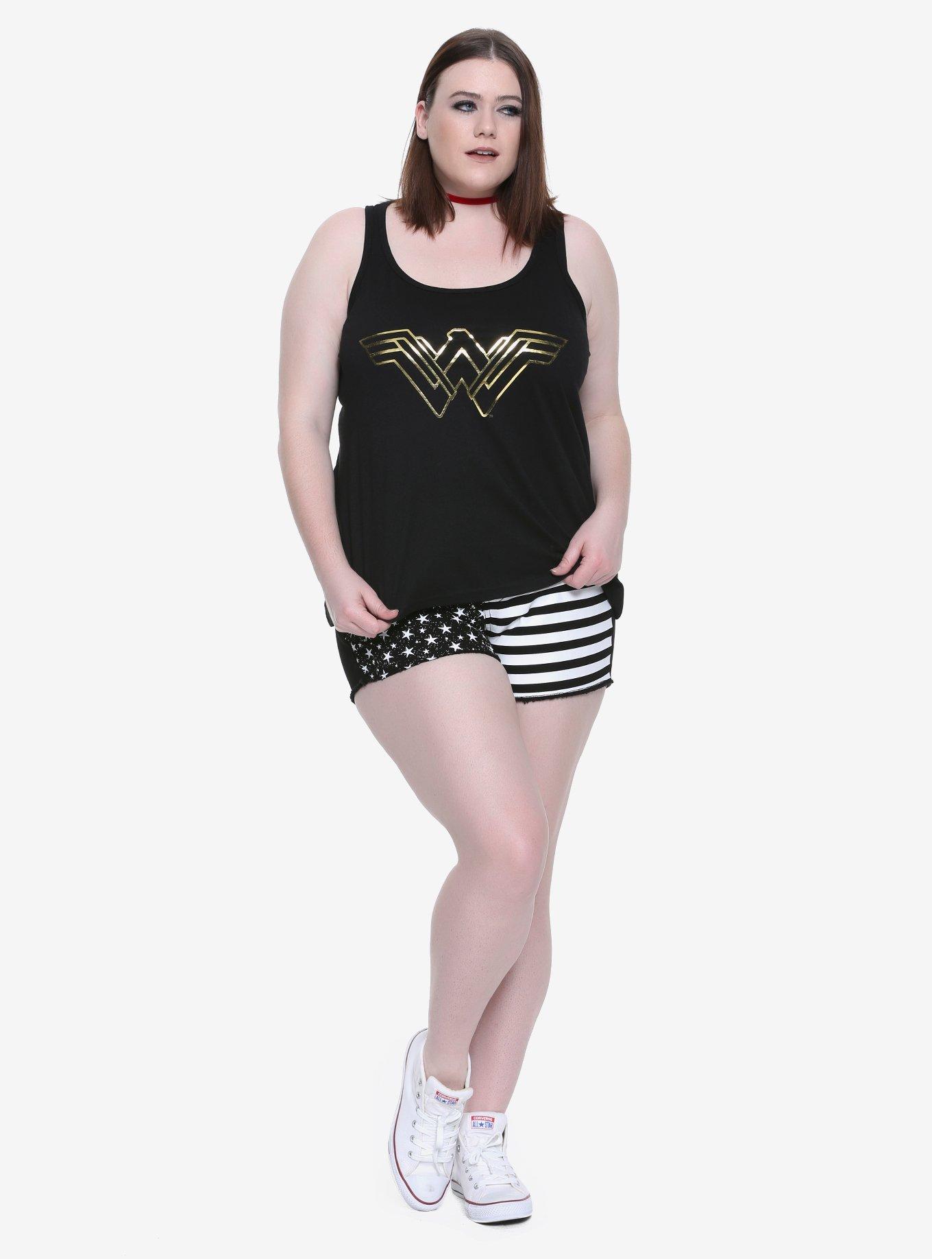 DC Comics Wonder Woman New Logo Girls Tank Top Plus Size, , alternate