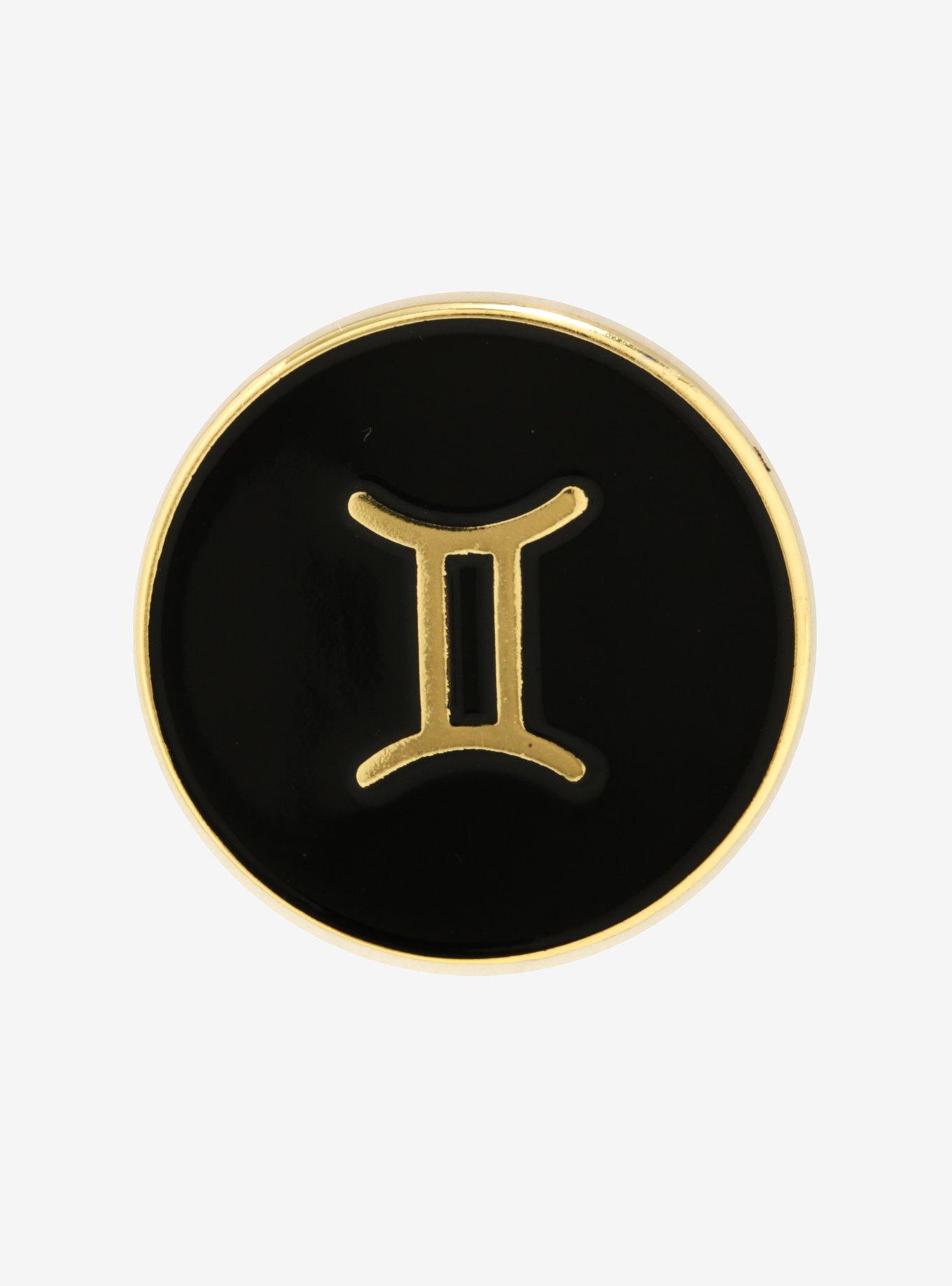 Gemini Zodiac Symbol Enamel Pin, , alternate