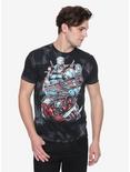 Marvel Deadpool Cable Cloud Wash T-Shirt Hot Topic Exclusive, MULTI, alternate
