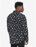 Harry Potter Knockturn Alley Icon Long-Sleeve Woven Button-Up, MULTI, alternate