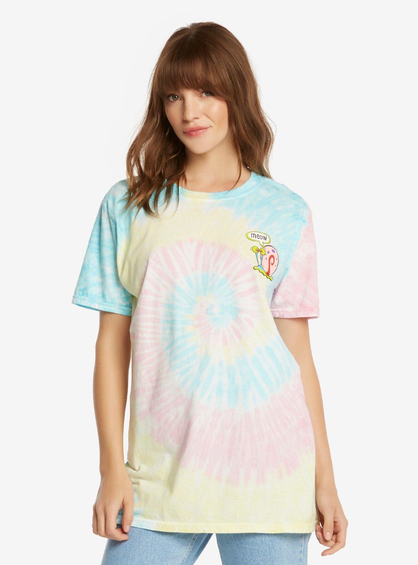 SpongeBob SquarePants Gary Tie Dye Womens Tee - BoxLunch Exclusive, , alternate