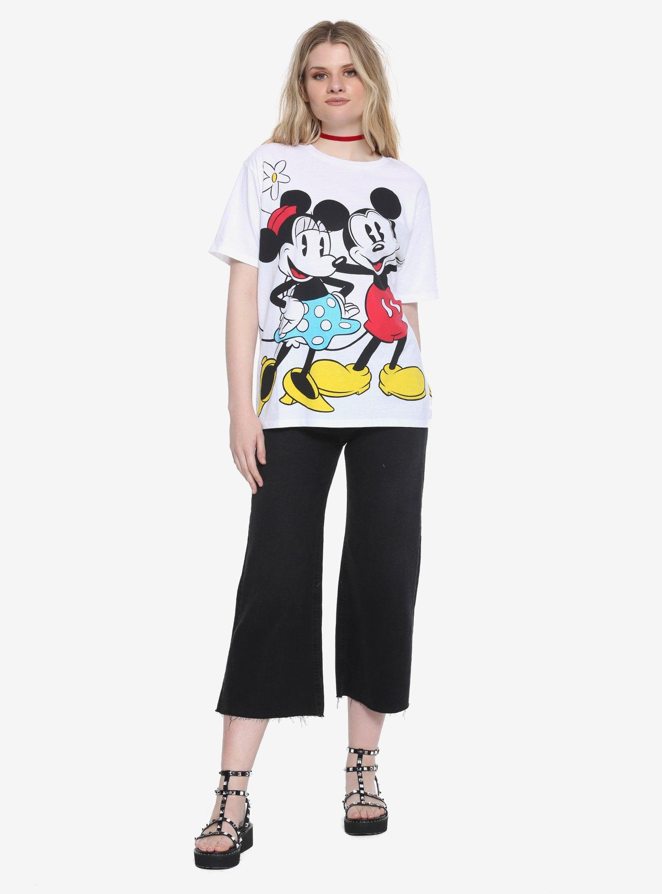 Disney Mickey Mouse & Minnie Mouse Oversized Girls T-Shirt, MULTI, alternate