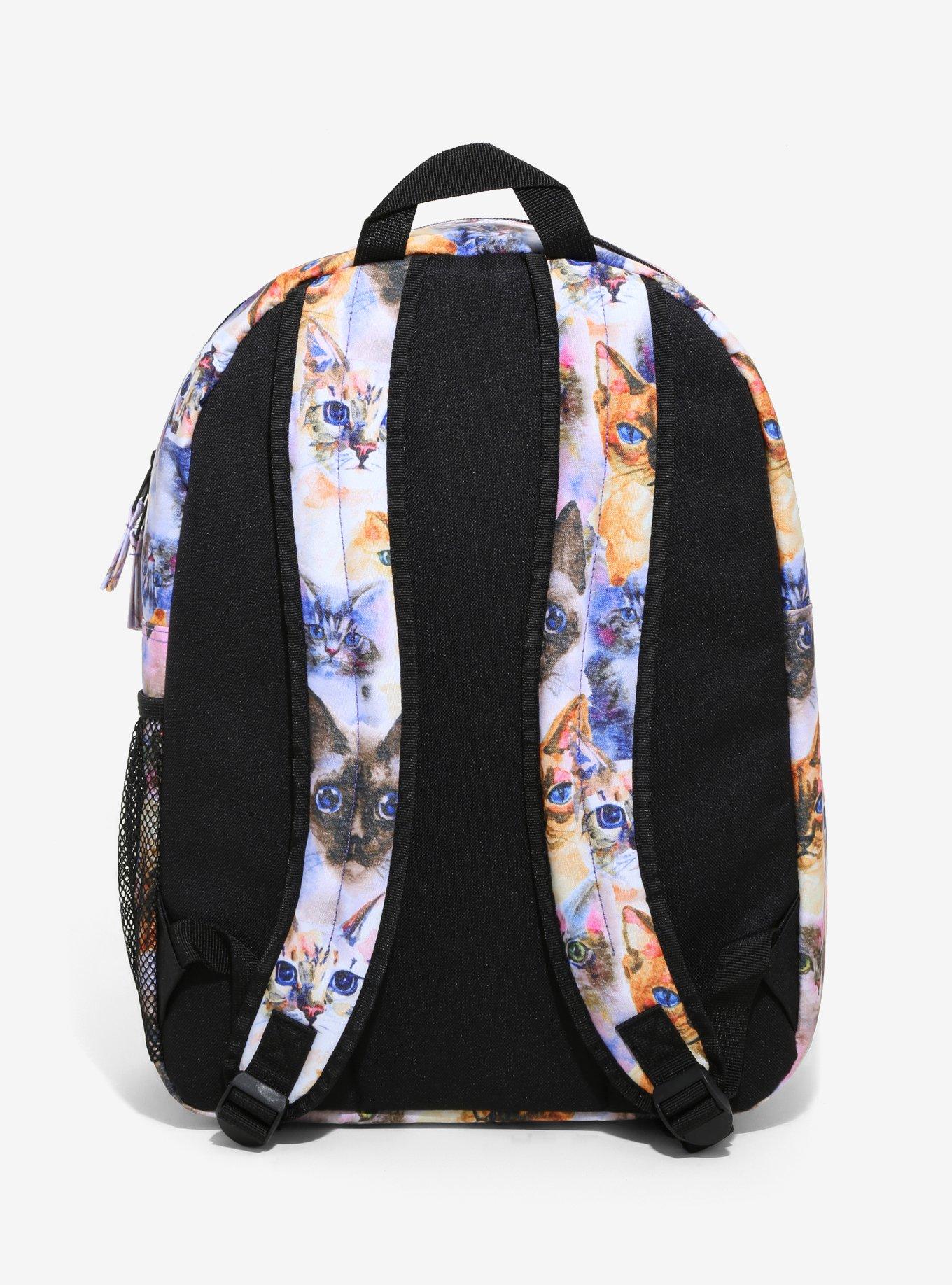 Kitty Print Backpack, , alternate