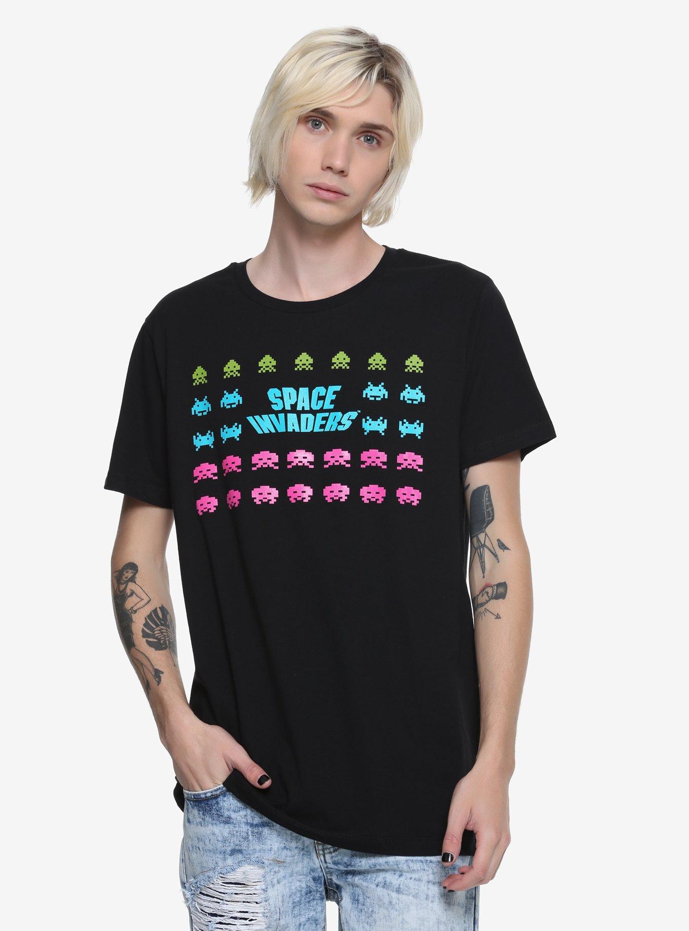 Space Invaders Aliens Logo T-Shirt, , alternate